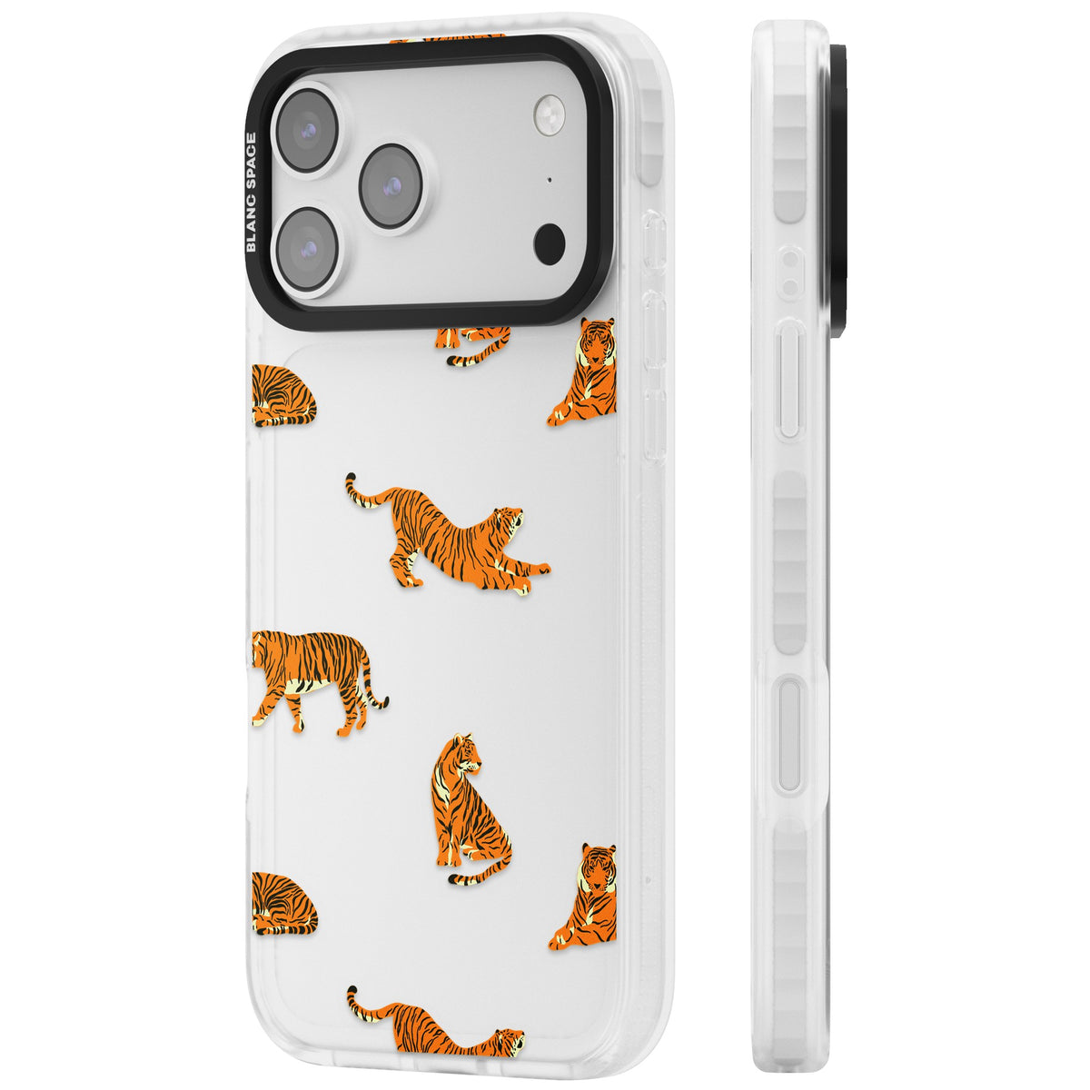 Tiger Lounge iPhone 17 Pro Max Impact Clear Phone Case side