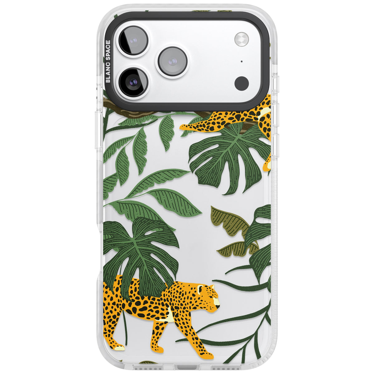 Jungle Cats iPhone 17 Pro Max Impact Clear Phone Case front