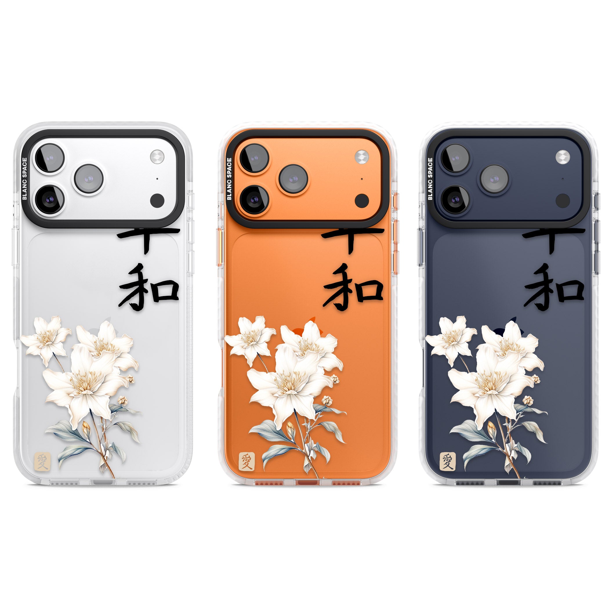 Peace And Flowers iPhone 17 Pro Impact Clear Phone Case APT Impact Protection