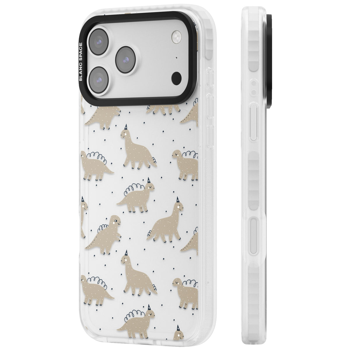 Fossil Friends iPhone 17 Pro Max Impact Clear Phone Case side