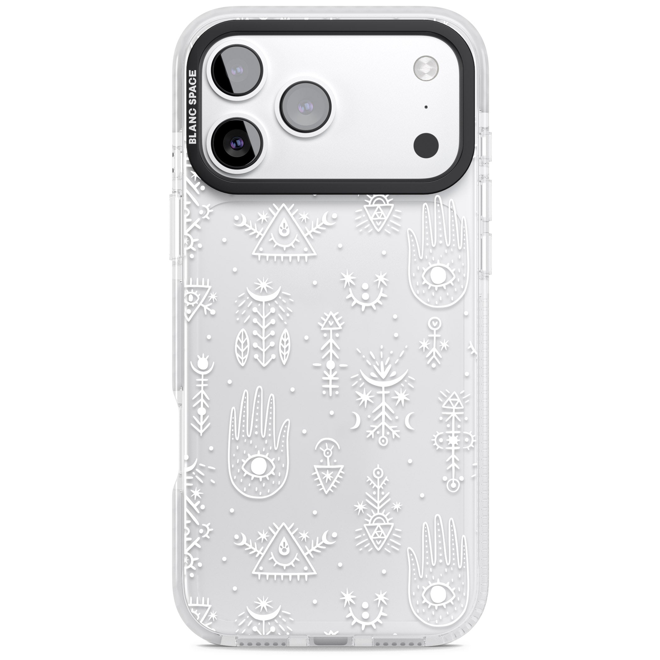 Mystic Symbols iPhone 17 Pro Impact Clear Phone Case