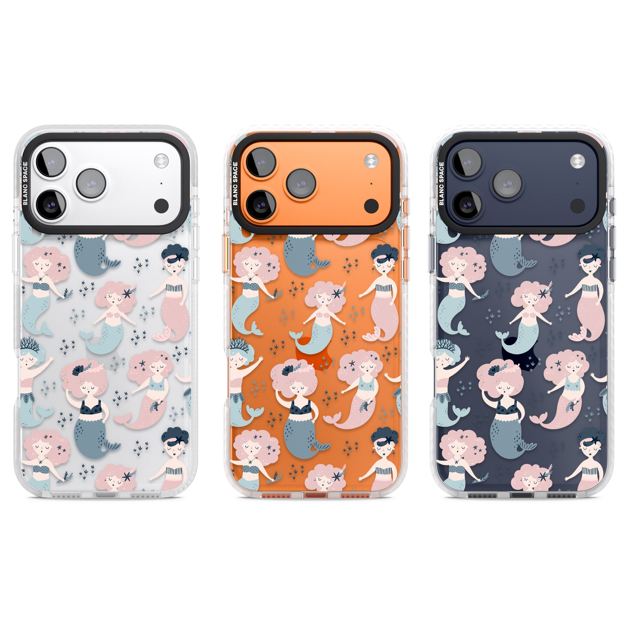 Under The Sea Mermaids (Clear) iPhone 17 Pro Impact Clear Phone Case APT Impact Protection