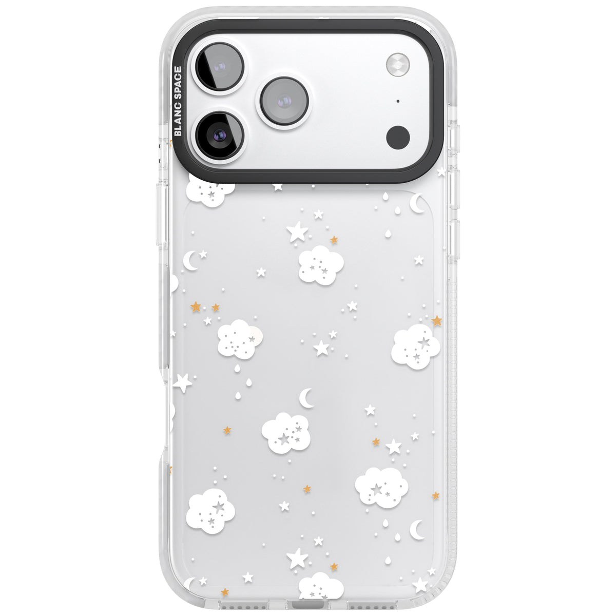 Starry Night Cloud iPhone 17 Pro Max Impact Clear Phone Case front