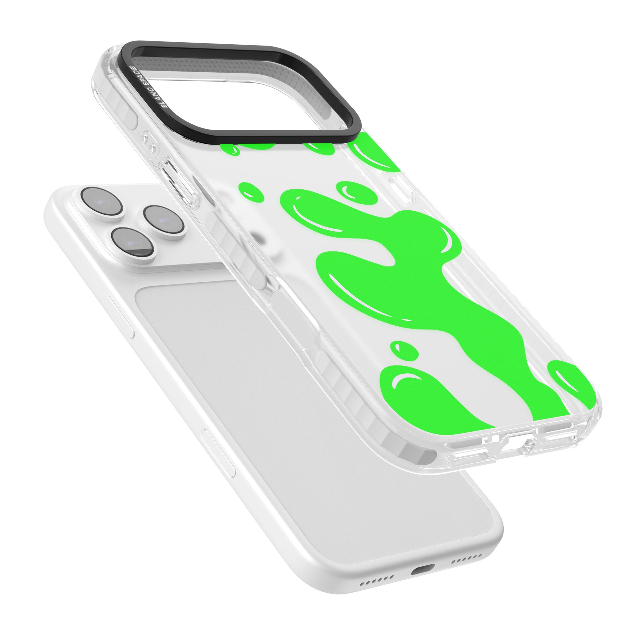 Green Lava Lamp iPhone 17 Pro Impact Clear Phone Case Colours