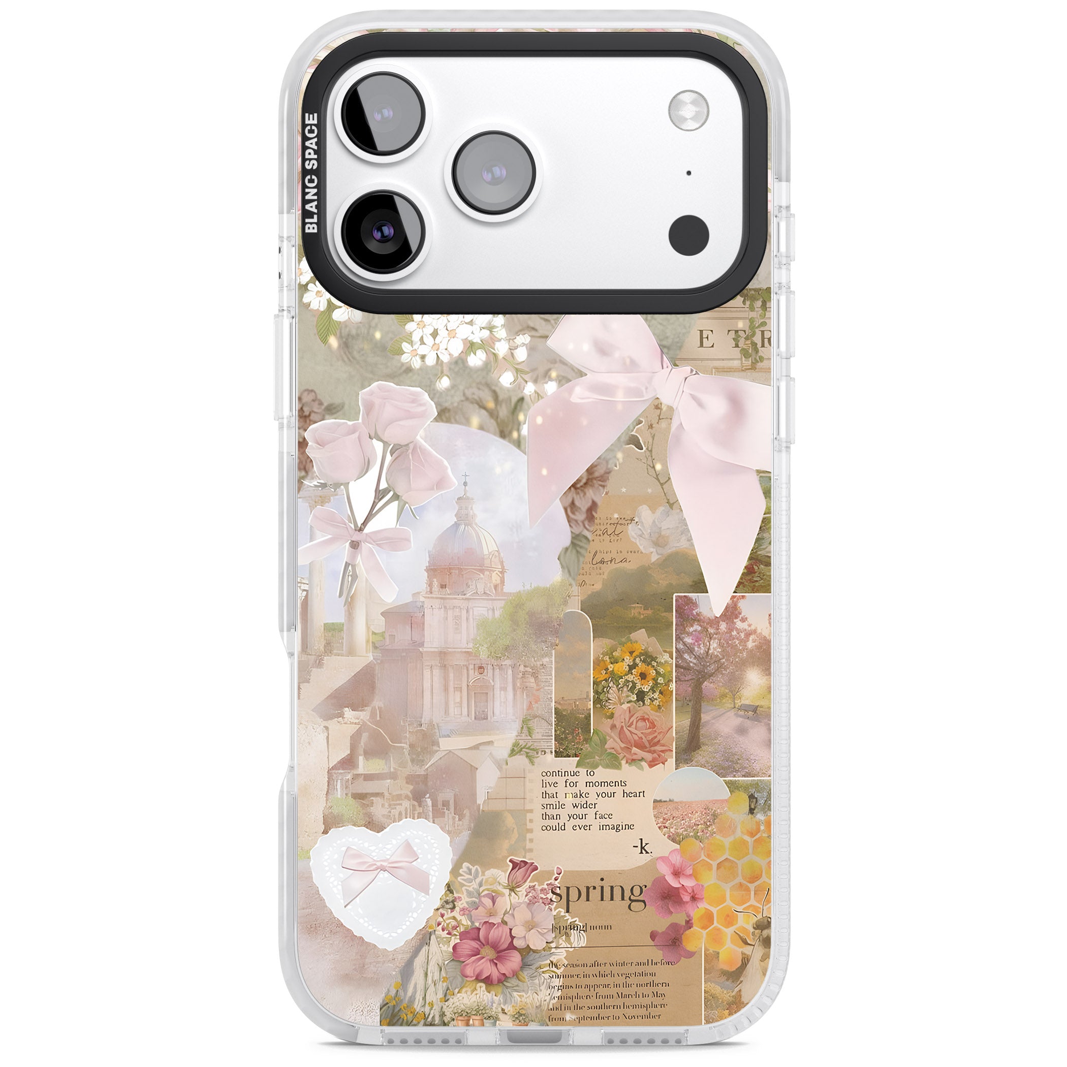 Coquette Collage iPhone 17 Pro Impact Pro Clear Phone Case