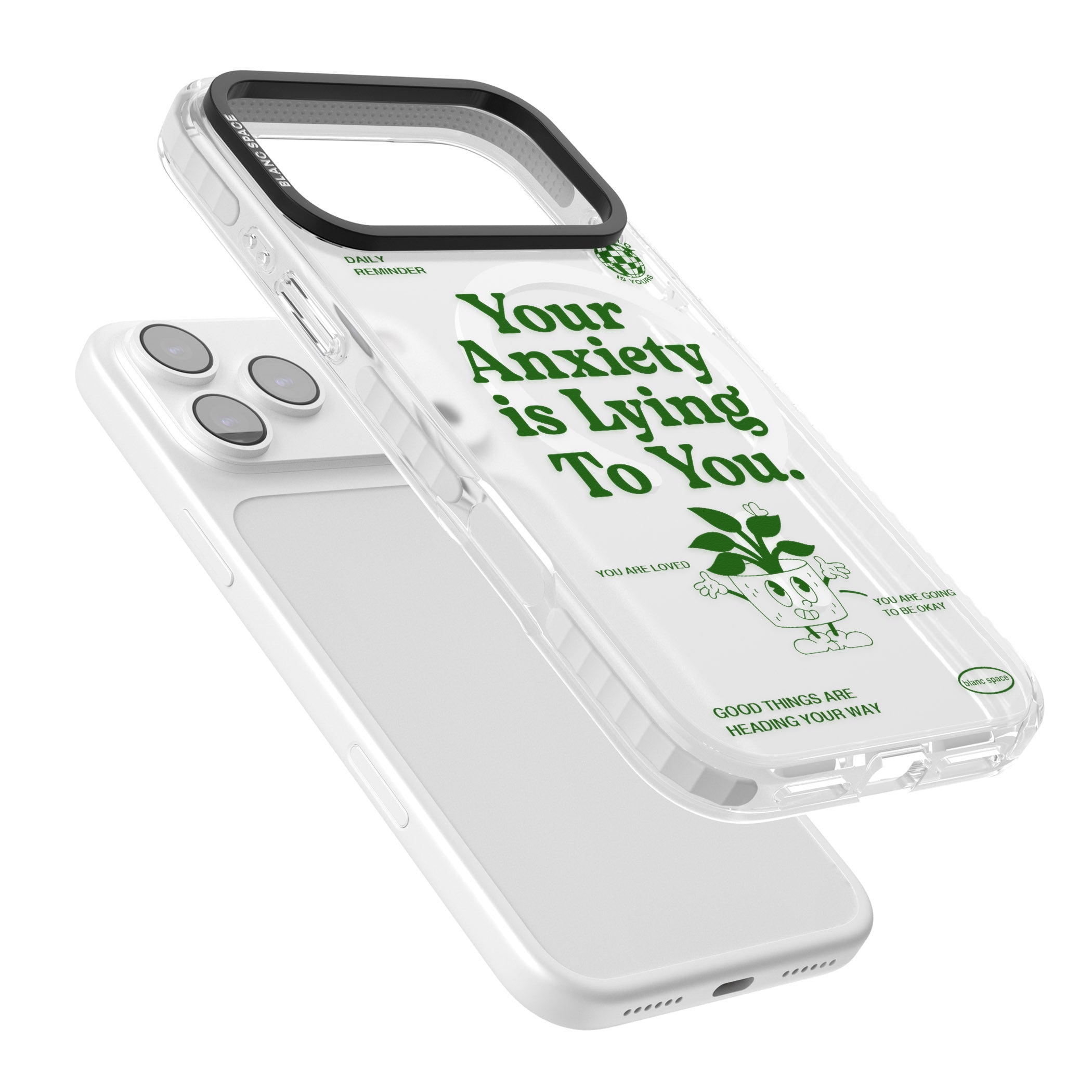 Your Anxiety Is Lying To You iPhone 17 Pro Impact Pro Clear Phone Case Colours