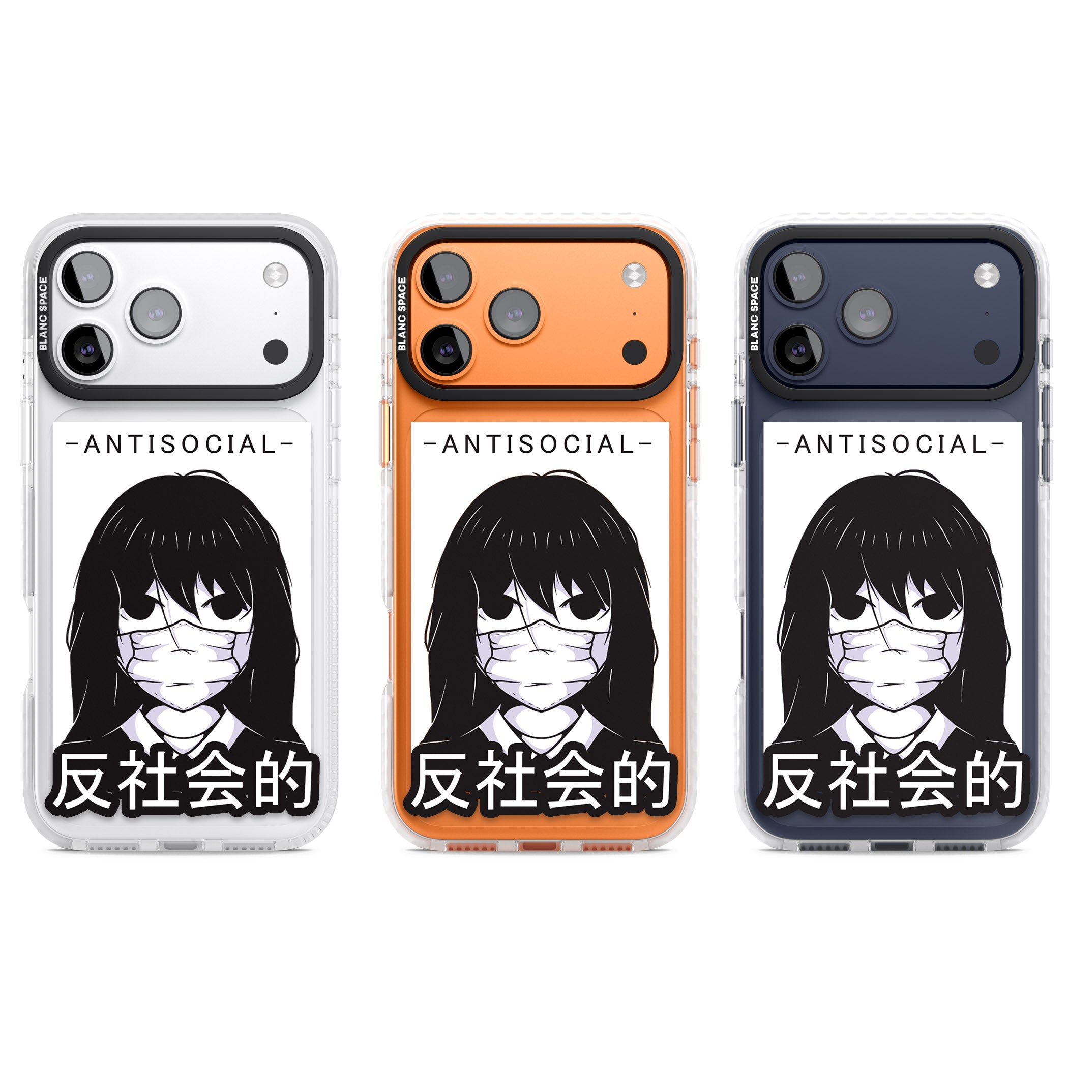 Anti Social iPhone 17 Pro Impact Pro Clear Phone Case APT Impact Protection