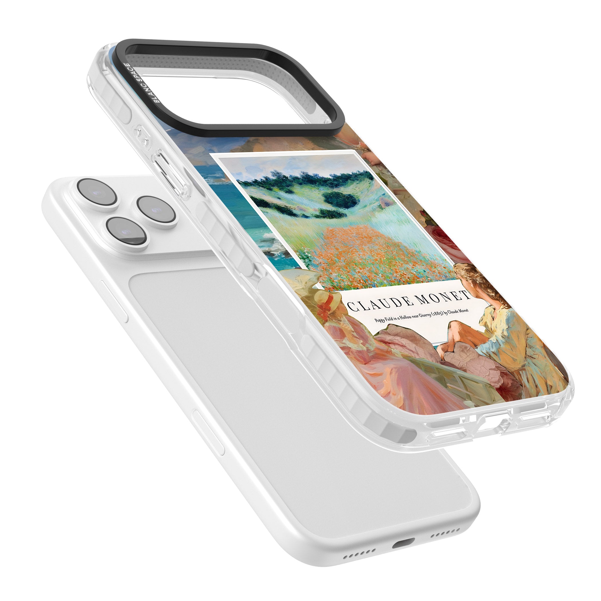 Monet Poppy Field iPhone 17 Pro Impact Pro Clear Phone Case Colours