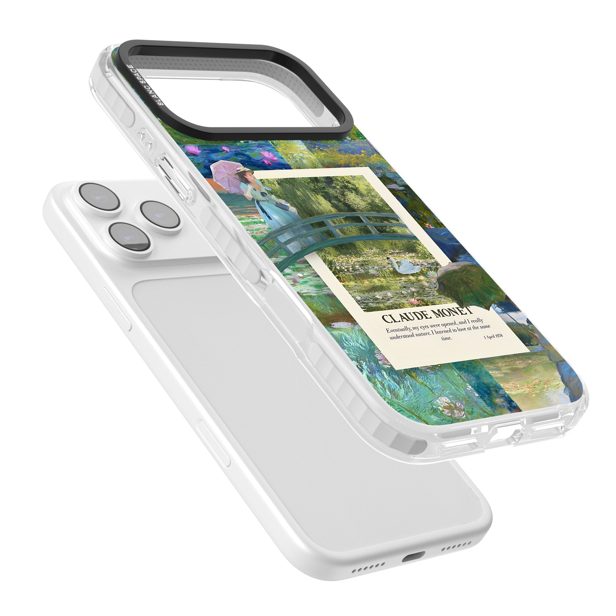 Monet Gardens iPhone 17 Pro Impact Pro Clear Phone Case Colours