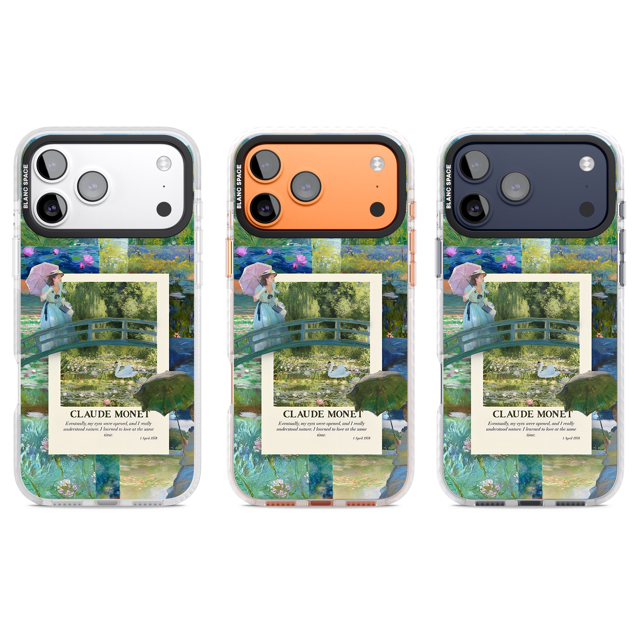 Monet Gardens iPhone 17 Pro Impact Pro Clear Phone Case APT Impact Protection