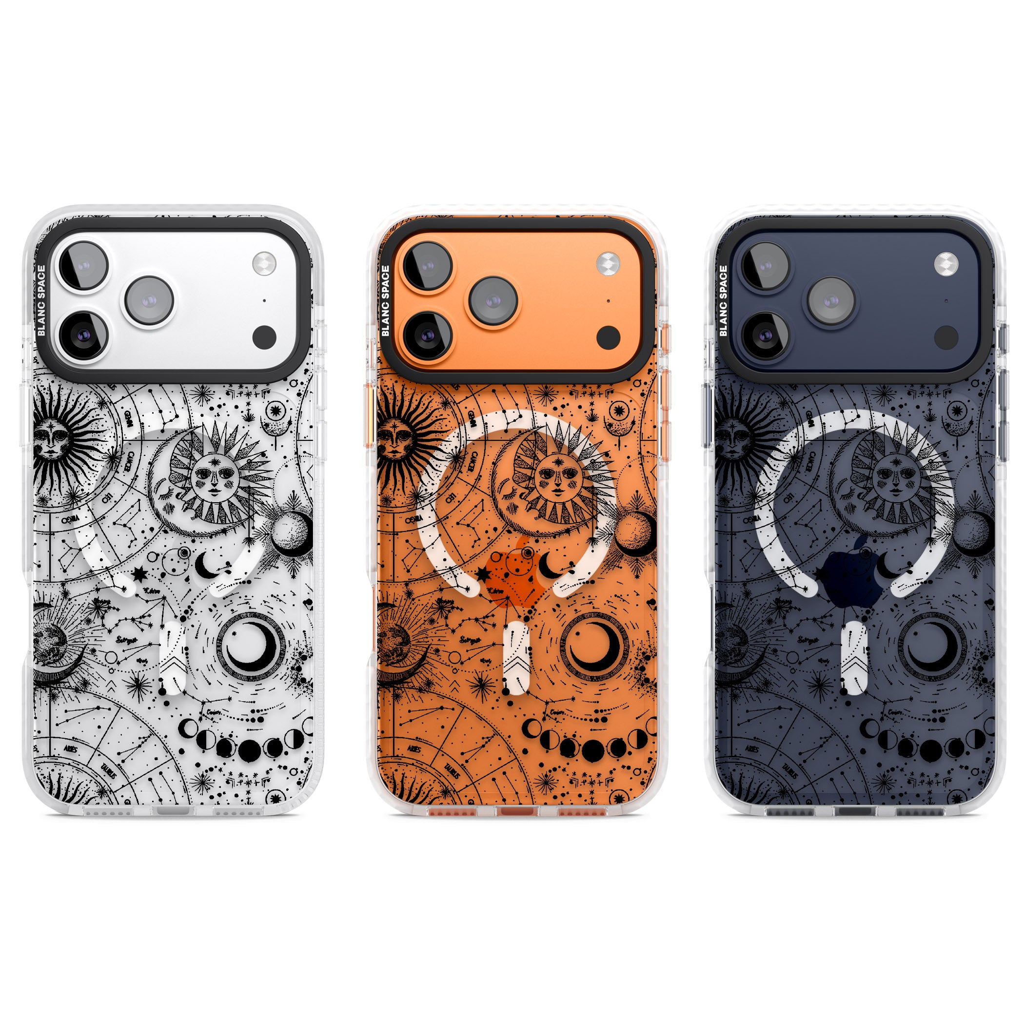 Celestial Zodiac iPhone 17 Pro Impact Pro Clear Phone Case APT Impact Protection