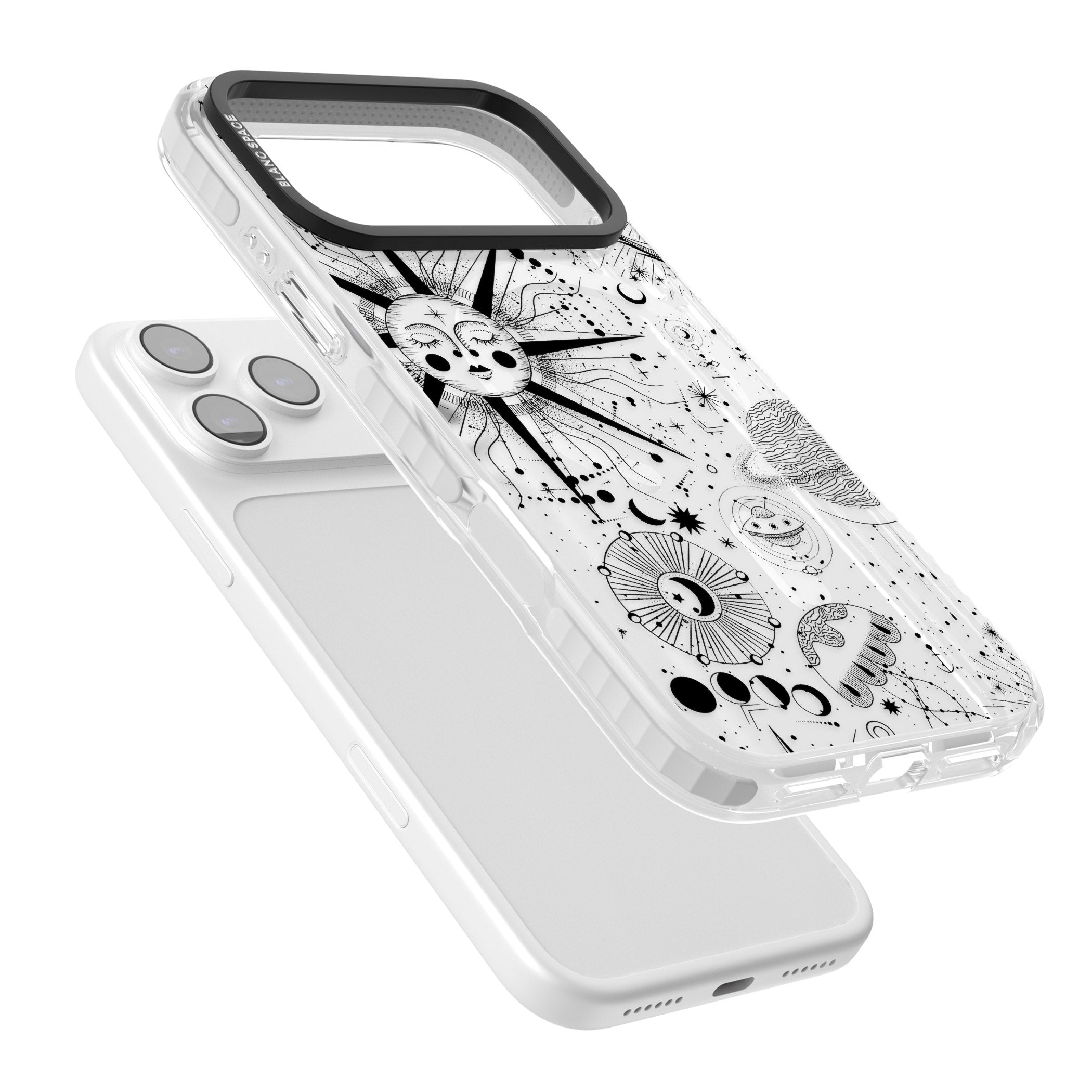 Cosmic Sun Zodiac iPhone 17 Pro Impact Pro Clear Phone Case Colours