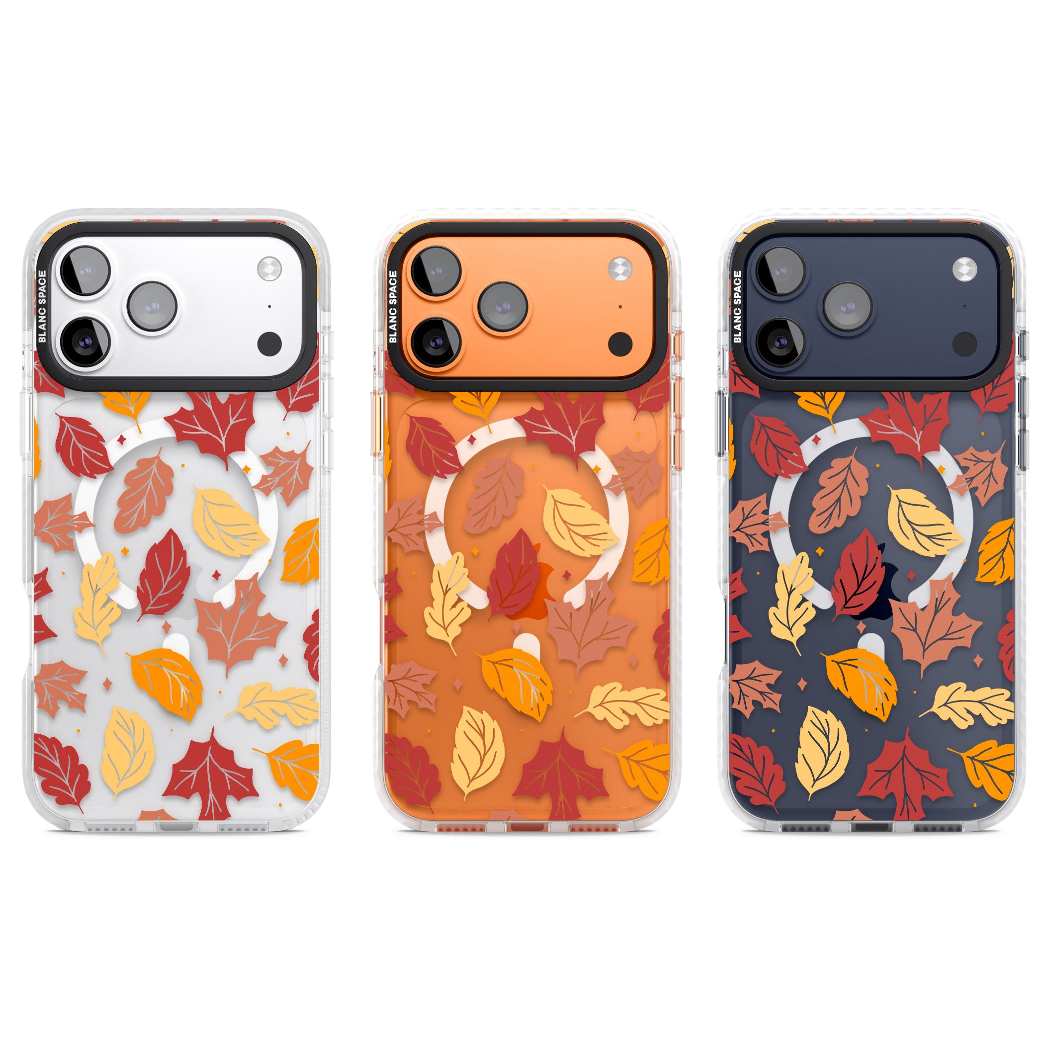 Autumn Leaves iPhone 17 Pro Impact Pro Clear Phone Case APT Impact Protection