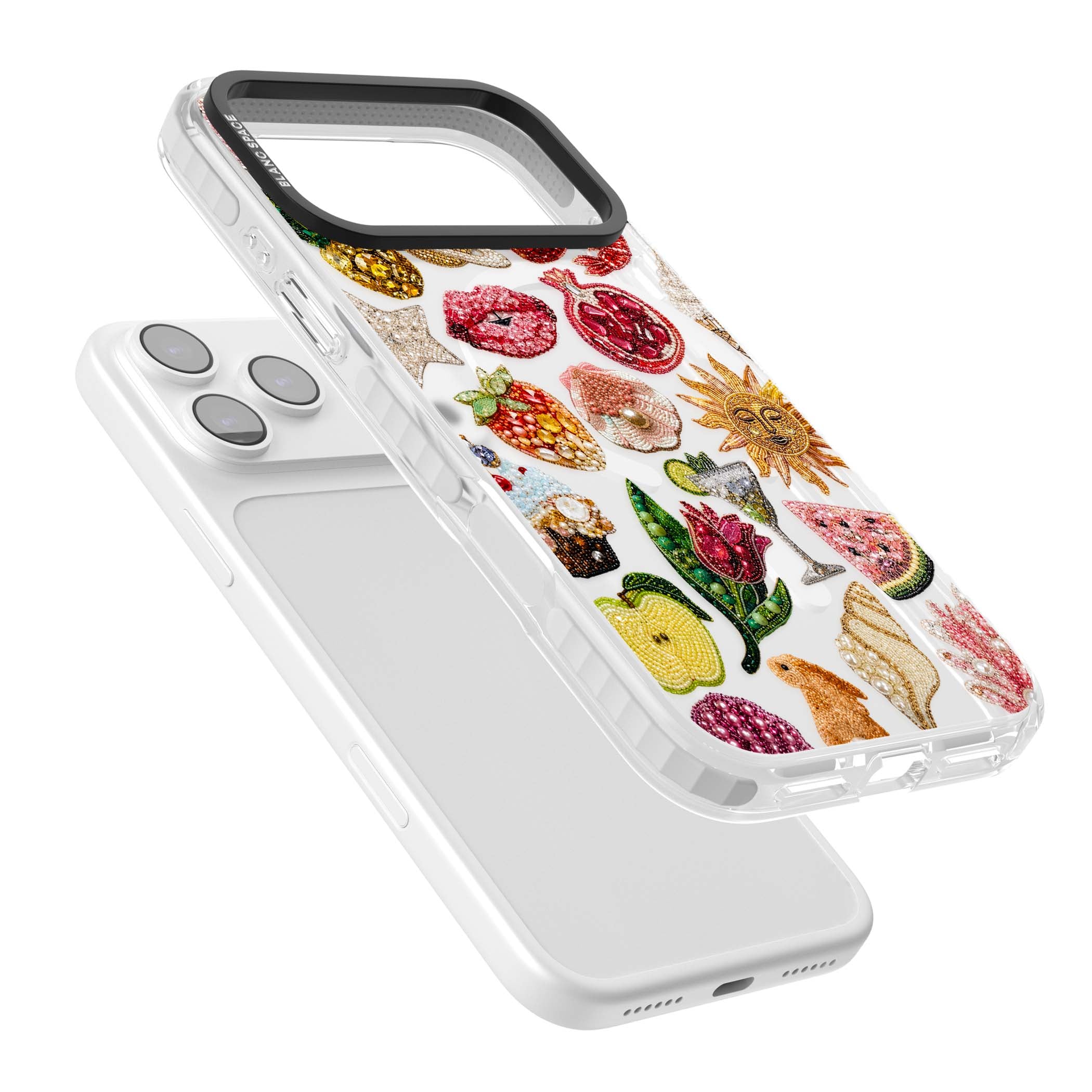 Beaded Riviera coquette iPhone case | Impact Magsafe case for iPhone 17 Pro, iPhone 17 Pro Max