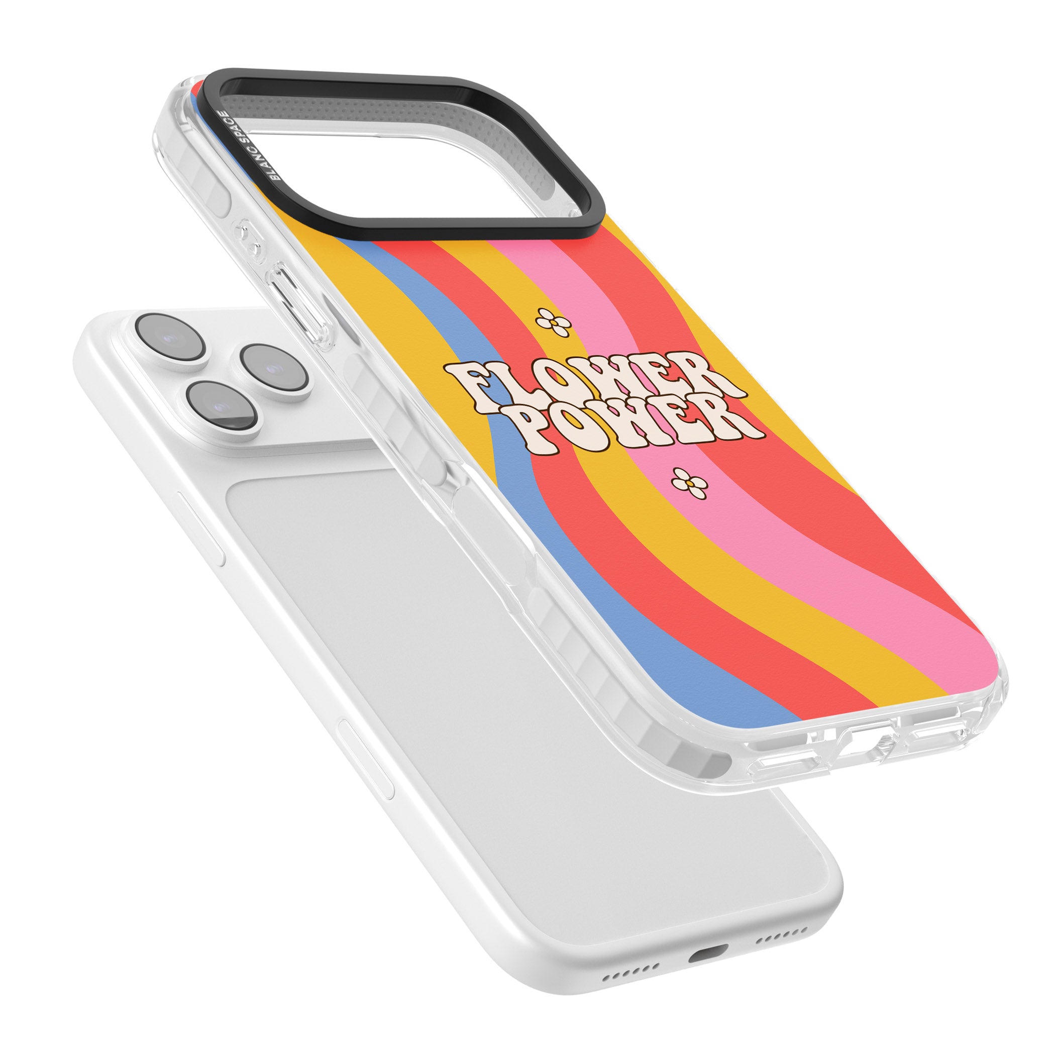 Melting Flower Power iPhone 17 Pro Impact Pro Clear Phone Case Colours