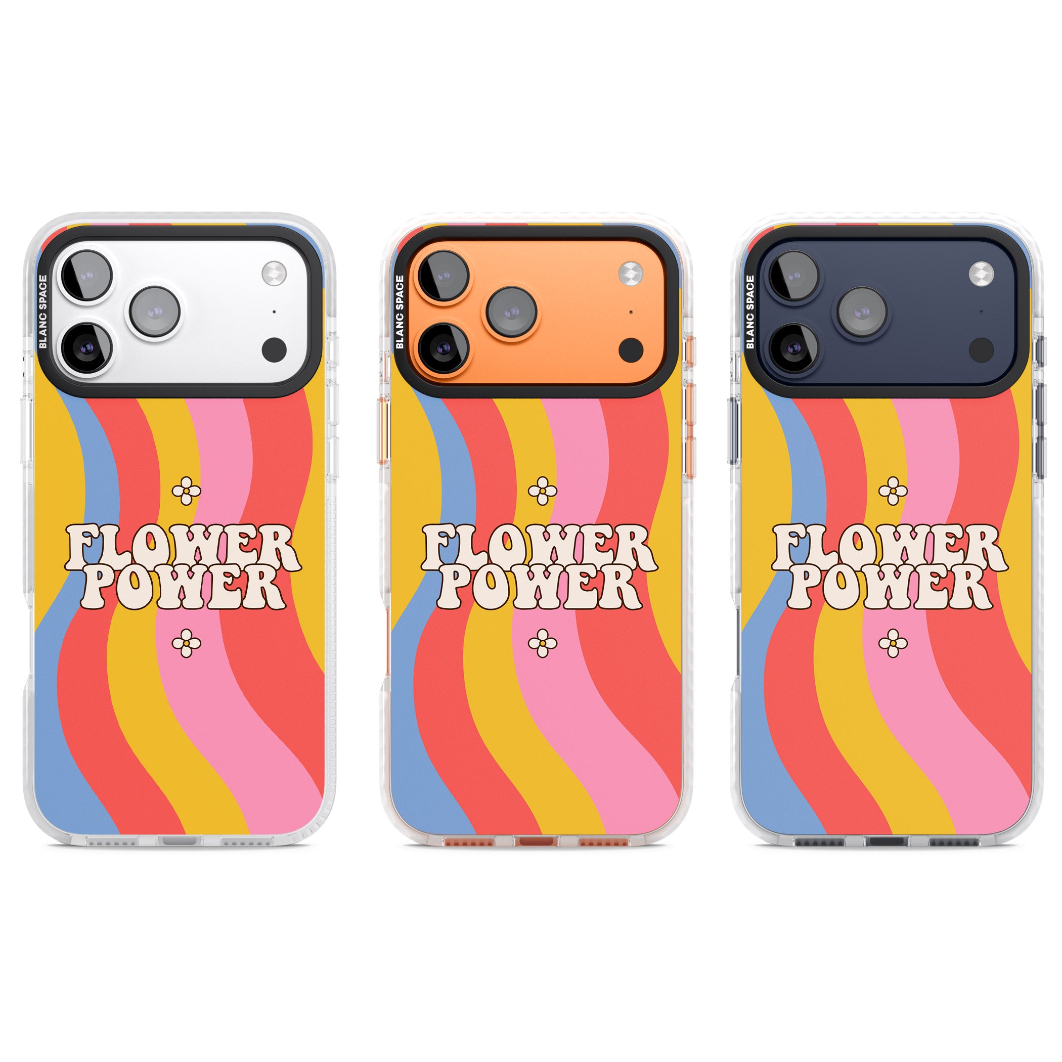 Melting Flower Power iPhone 17 Pro Impact Pro Clear Phone Case APT Impact Protection