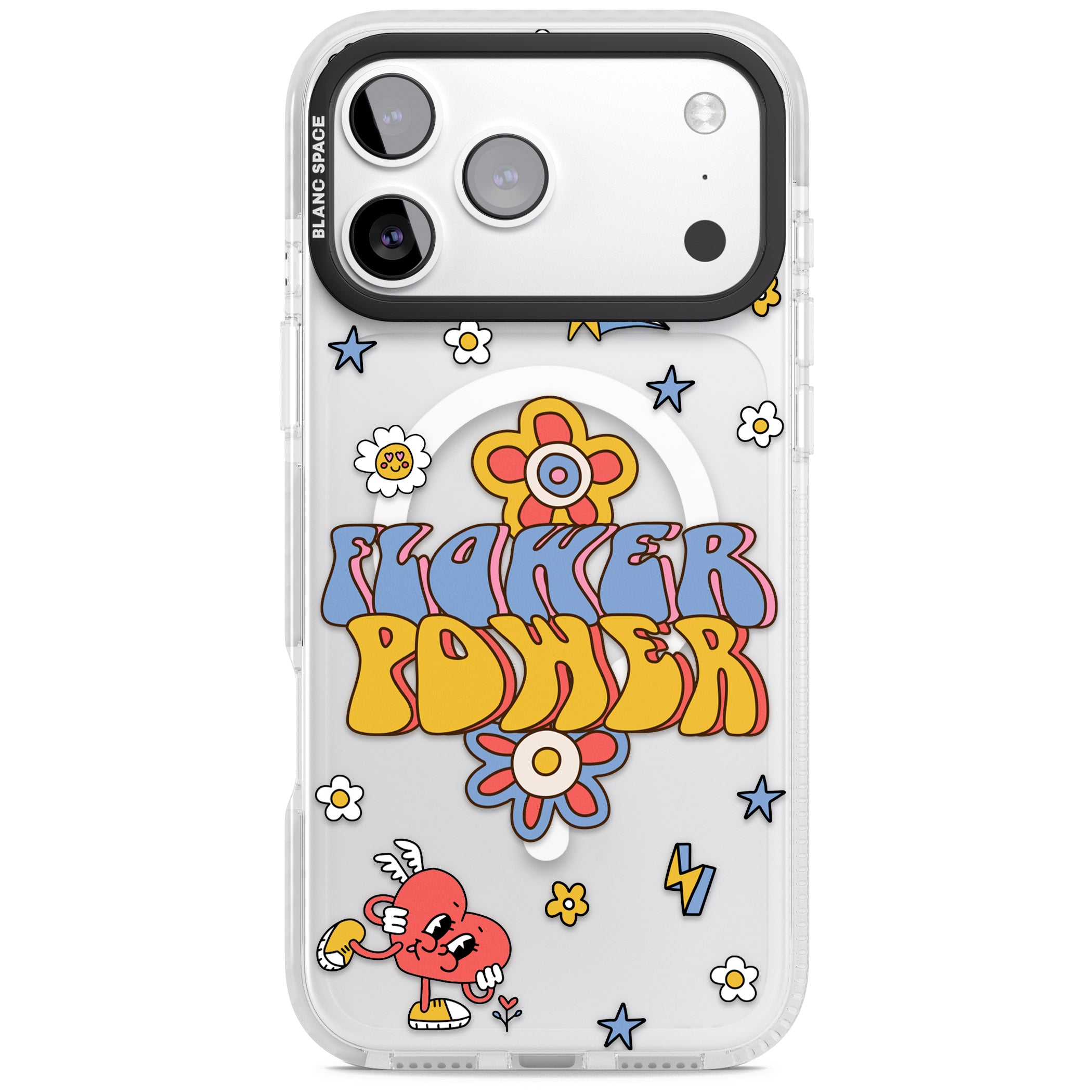 Flower Power iPhone 17 Pro Impact Pro Clear Phone Case