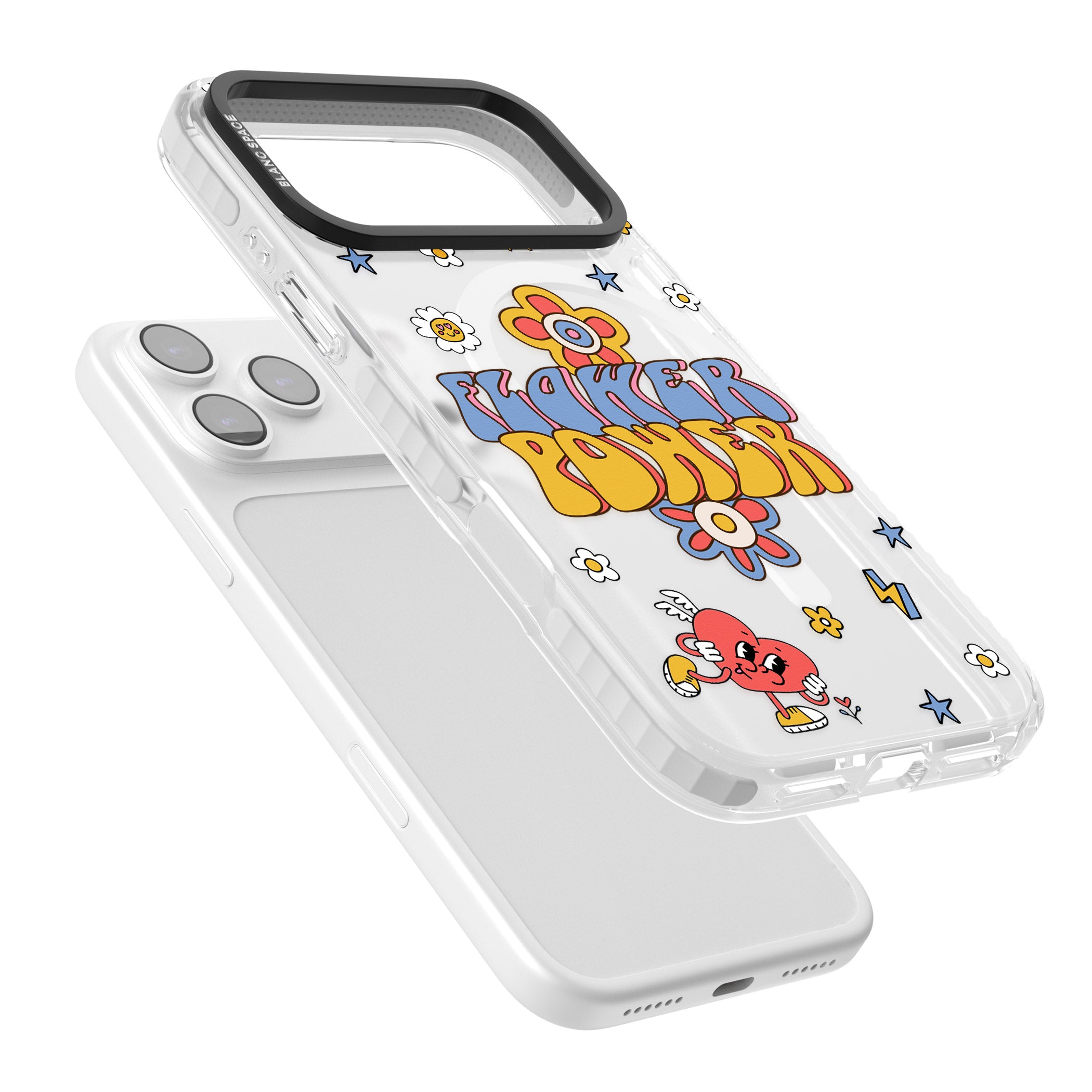 Flower Power iPhone 17 Pro Impact Pro Clear Phone Case Colours