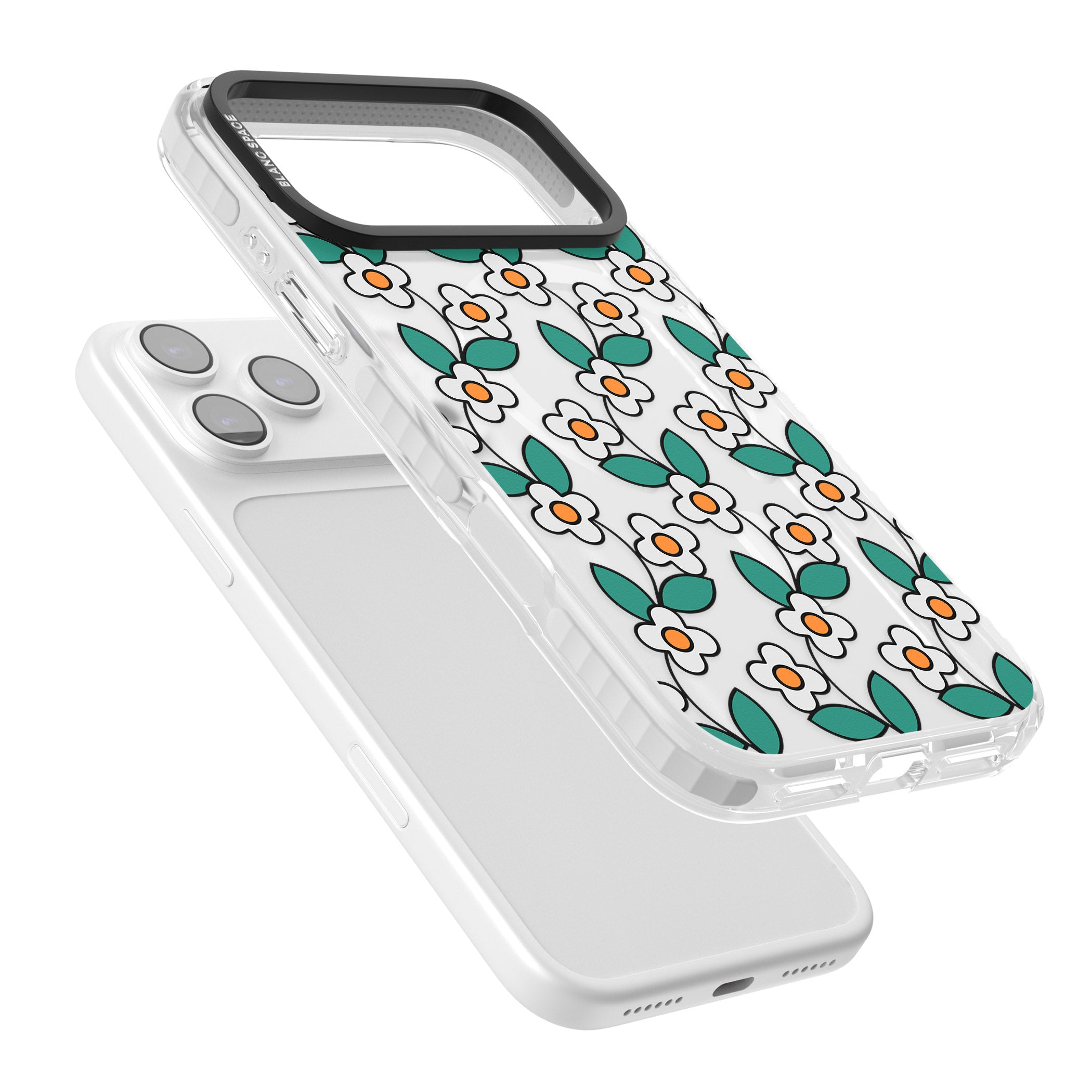 Spring Daisies iPhone 17 Pro Impact Pro Clear Phone Case Colours