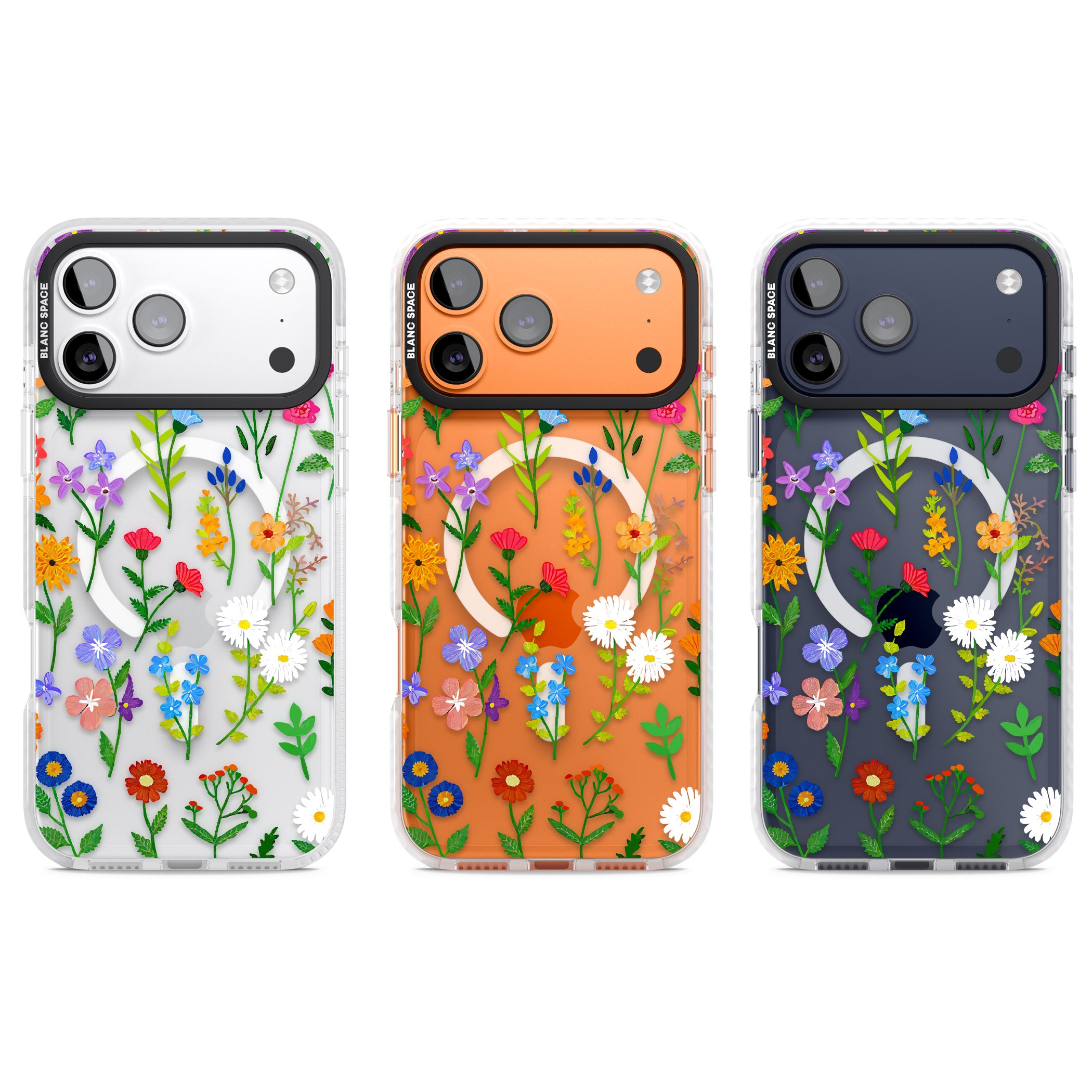 Wildflower Garden iPhone 17 Pro Impact Pro Clear Phone Case APT Impact Protection