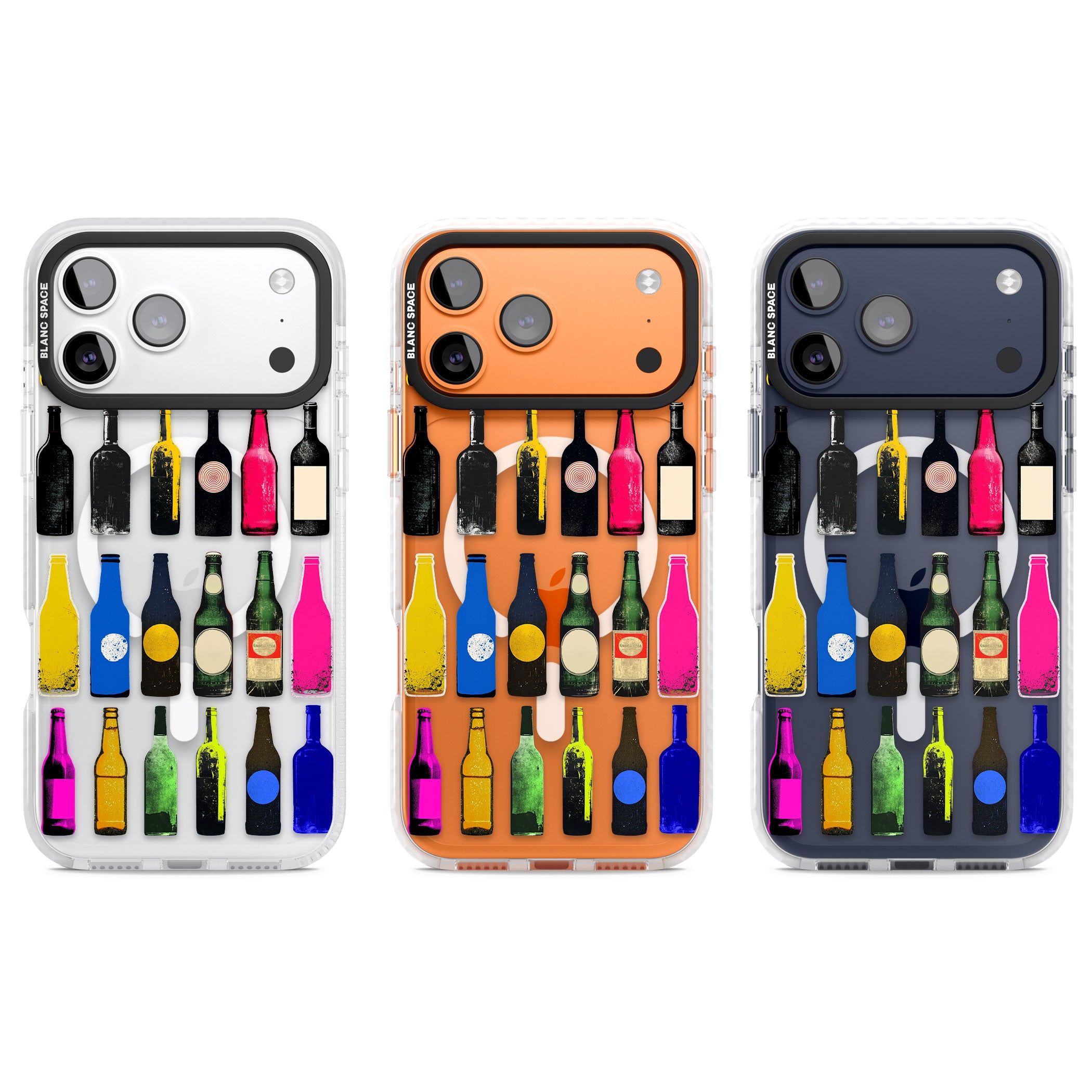 Glass Bottles iPhone 17 Pro Impact Pro Clear Phone Case APT Impact Protection