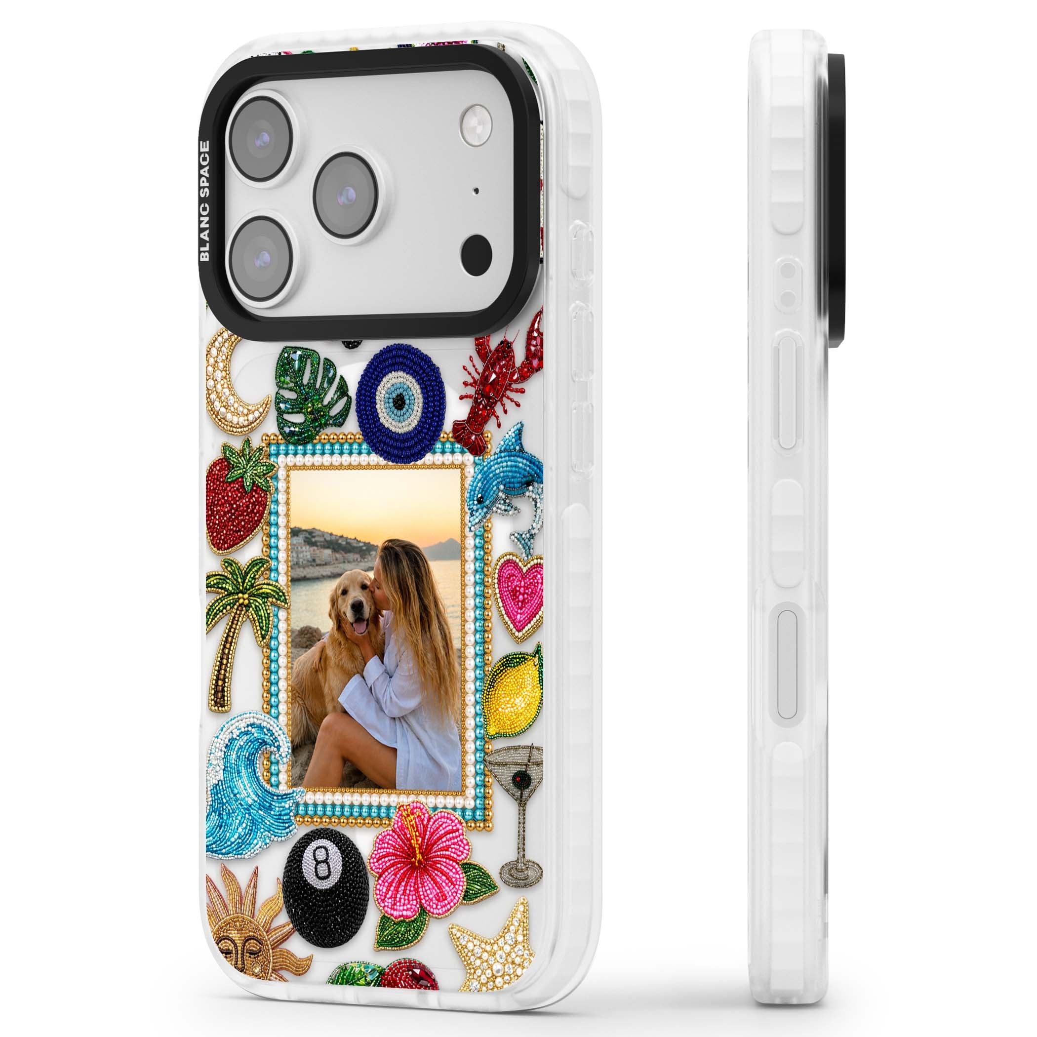 Beaded Photo coastal iPhone case | Impact Magsafe case for iPhone 17 Pro, iPhone 17 Pro Max