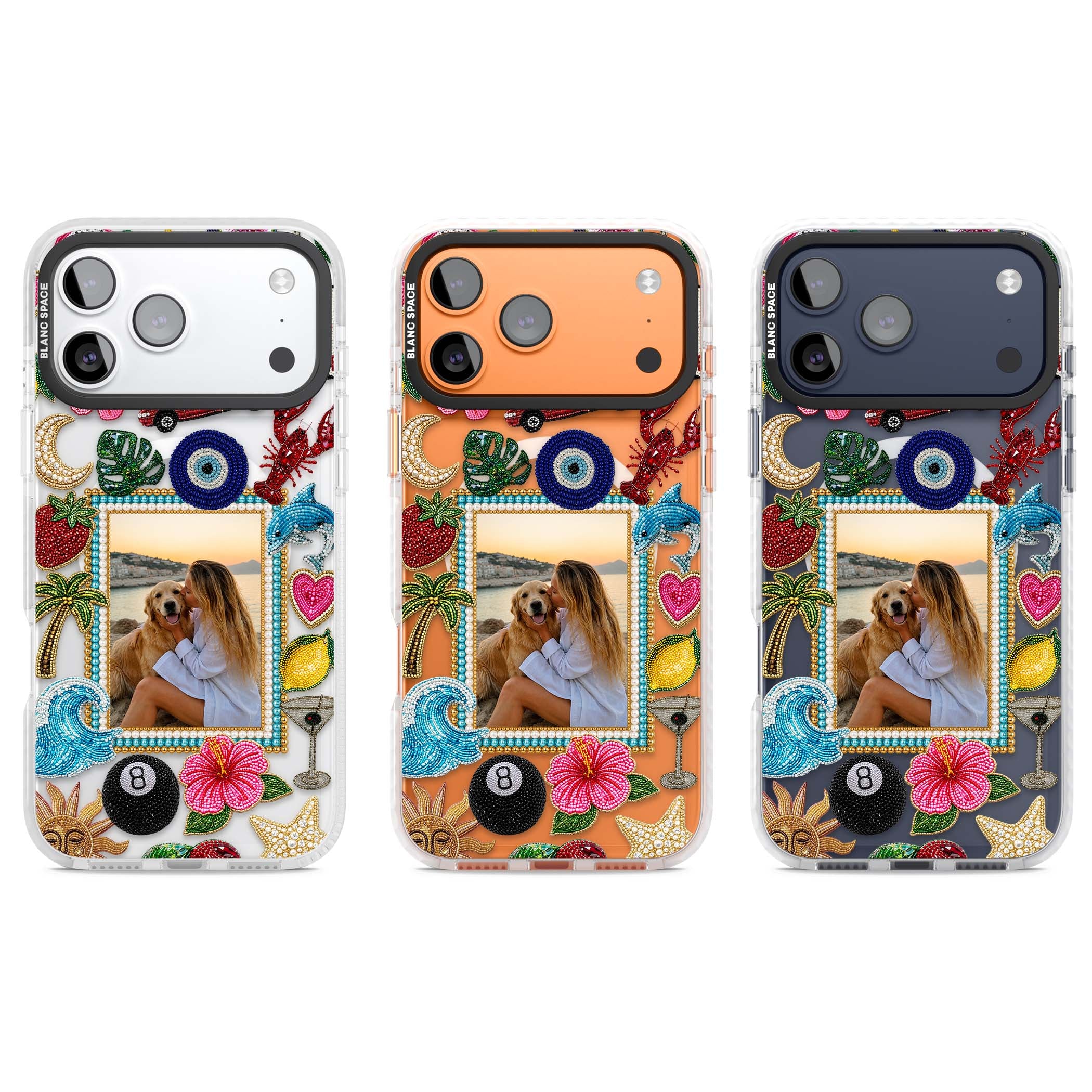Beaded Photo coastal iPhone case | Impact Magsafe case for iPhone 17 Pro, iPhone 17 Pro Max