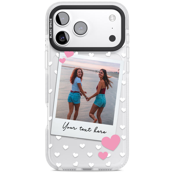 Personalised Hearts Instant Camera Photo