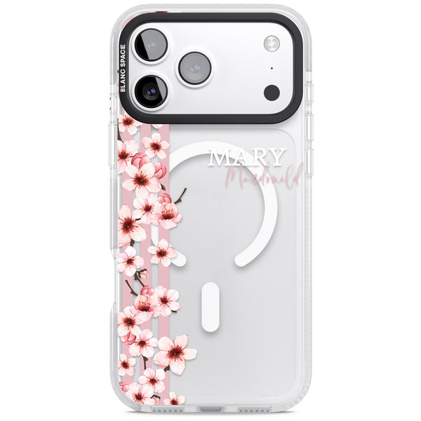 Personalised Cherry Blossom Stripe