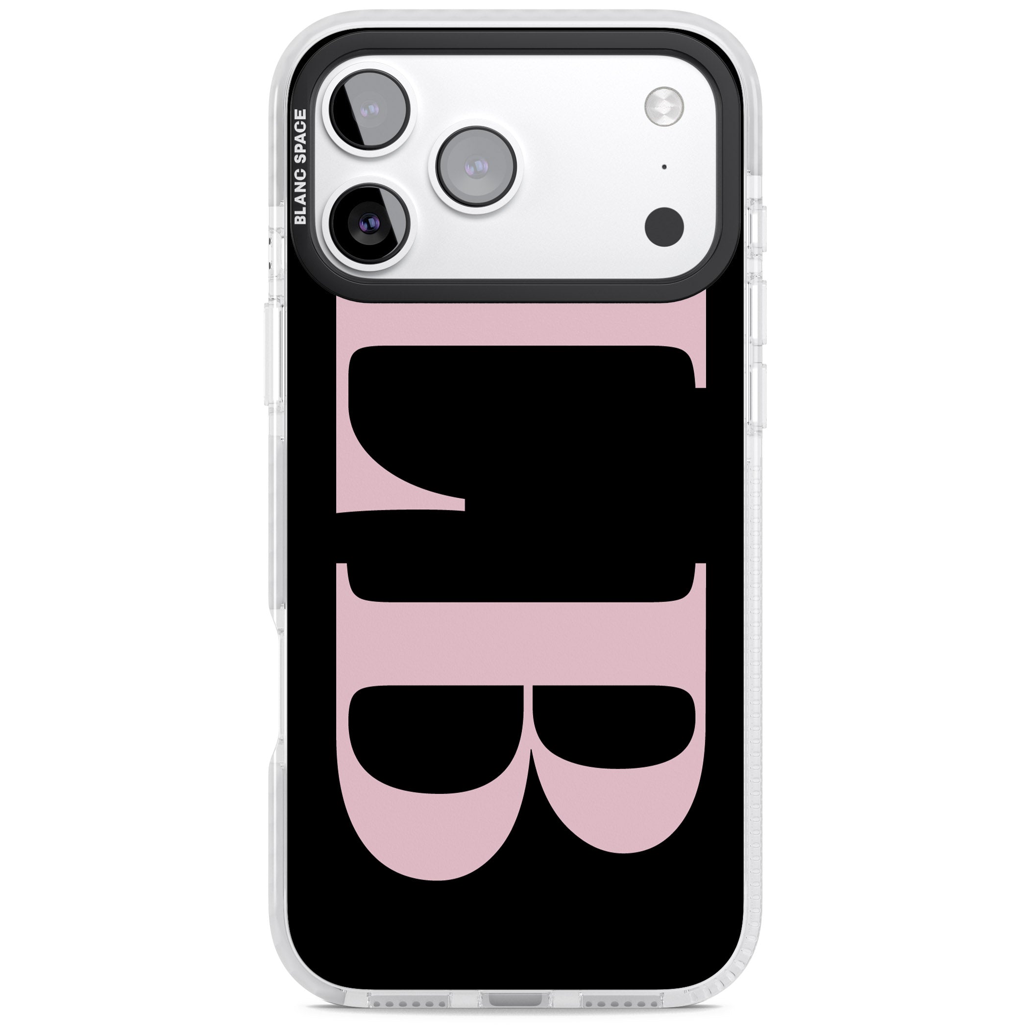 Personalised Pink & Black Green Letters iPhone 17 Pro Impact Pro Clear Phone Case