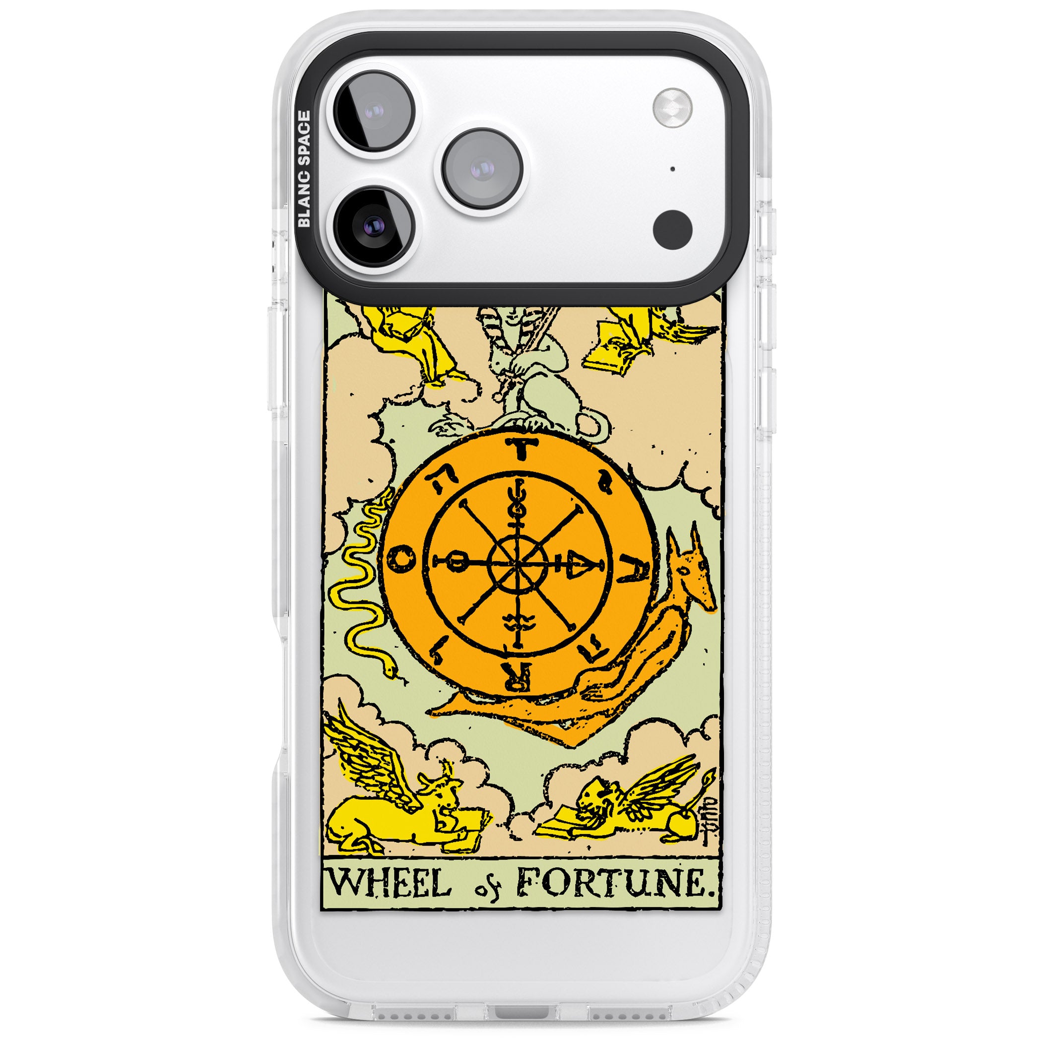 Personalised Wheel Of Fortune Tarot Card (Color) iPhone 17 Pro Impact Pro Clear Phone Case