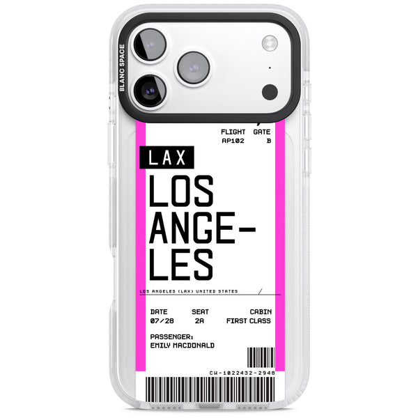 Personalised Los Angeles Boarding Pass