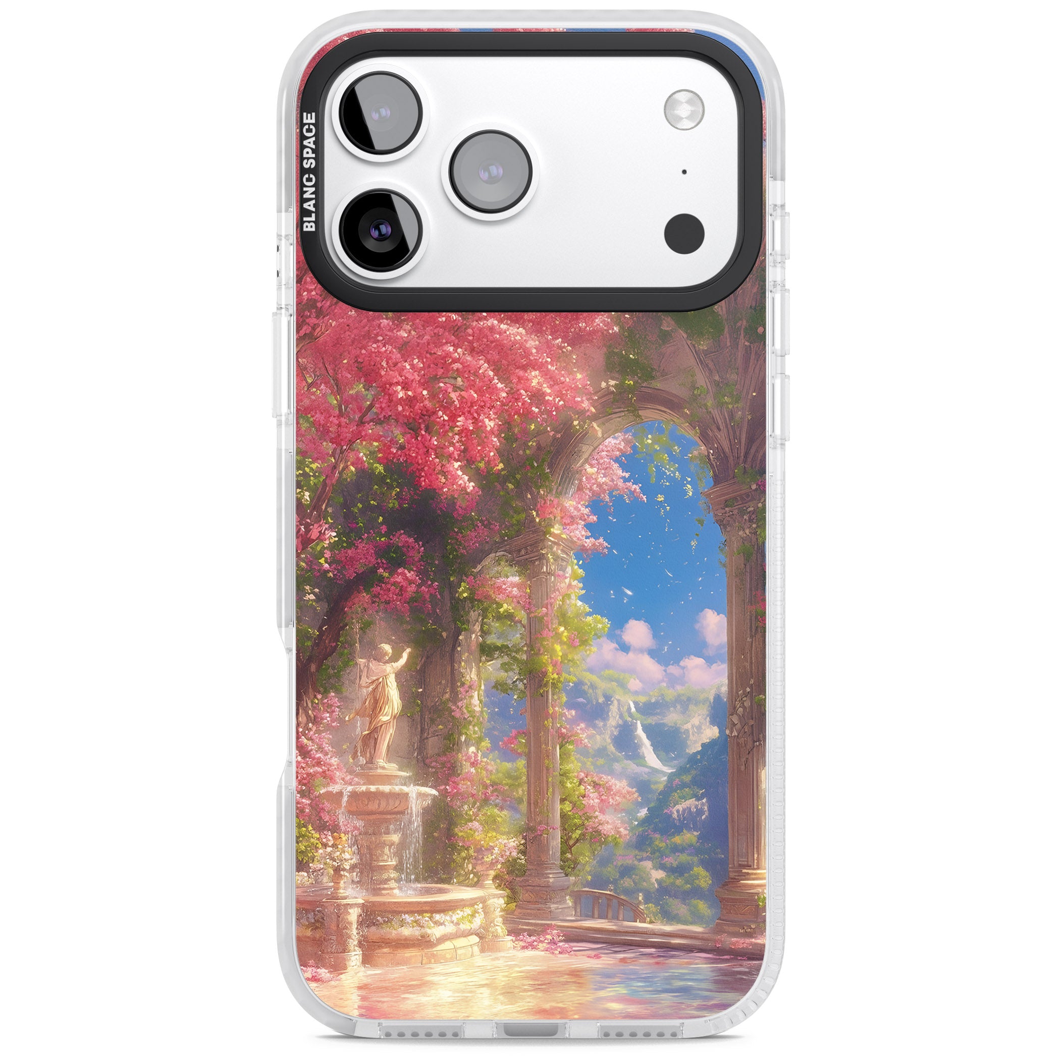 Castle Blossom iPhone 17 Pro Impact Pro Clear Phone Case