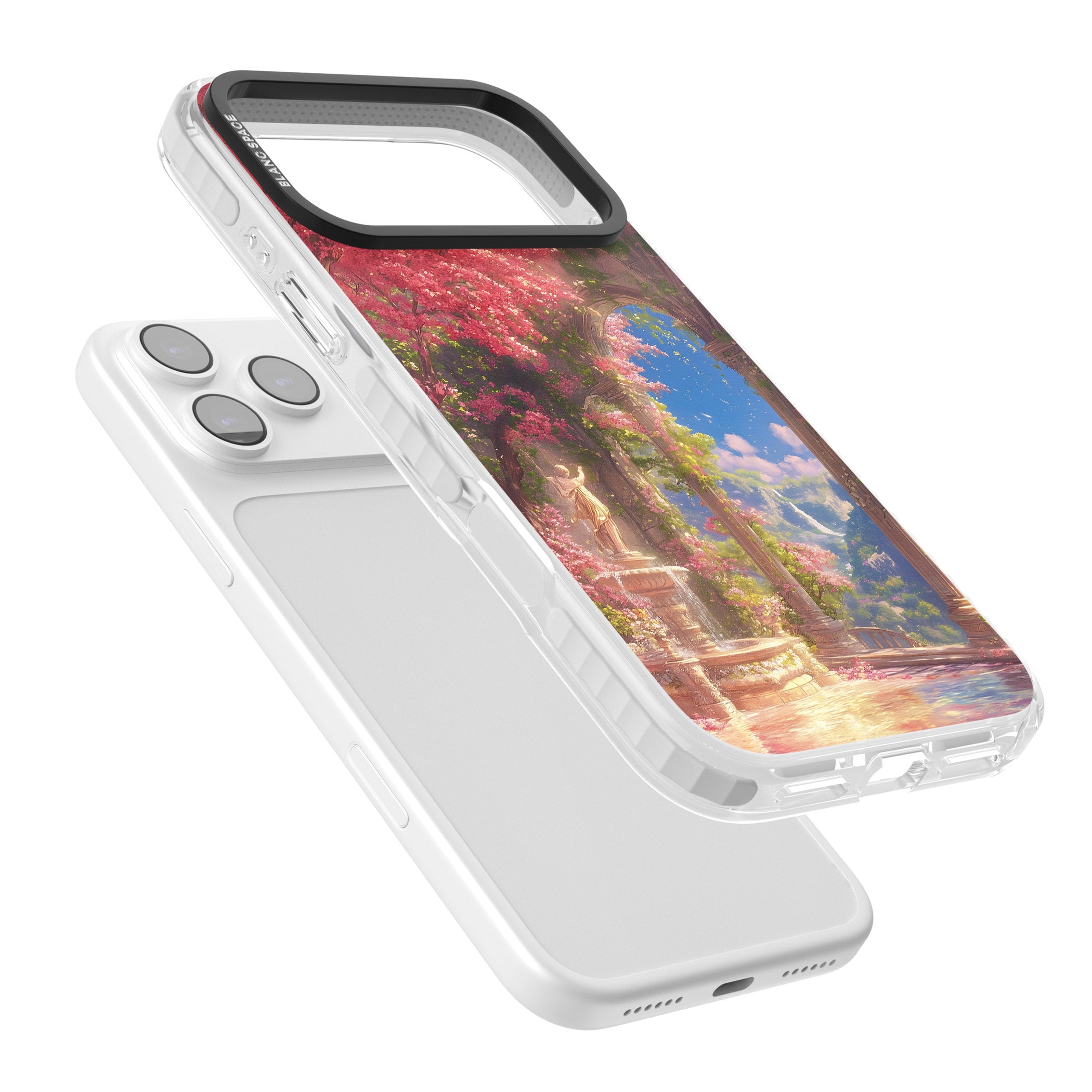 Castle Blossom iPhone 17 Pro Impact Pro Clear Phone Case Colours