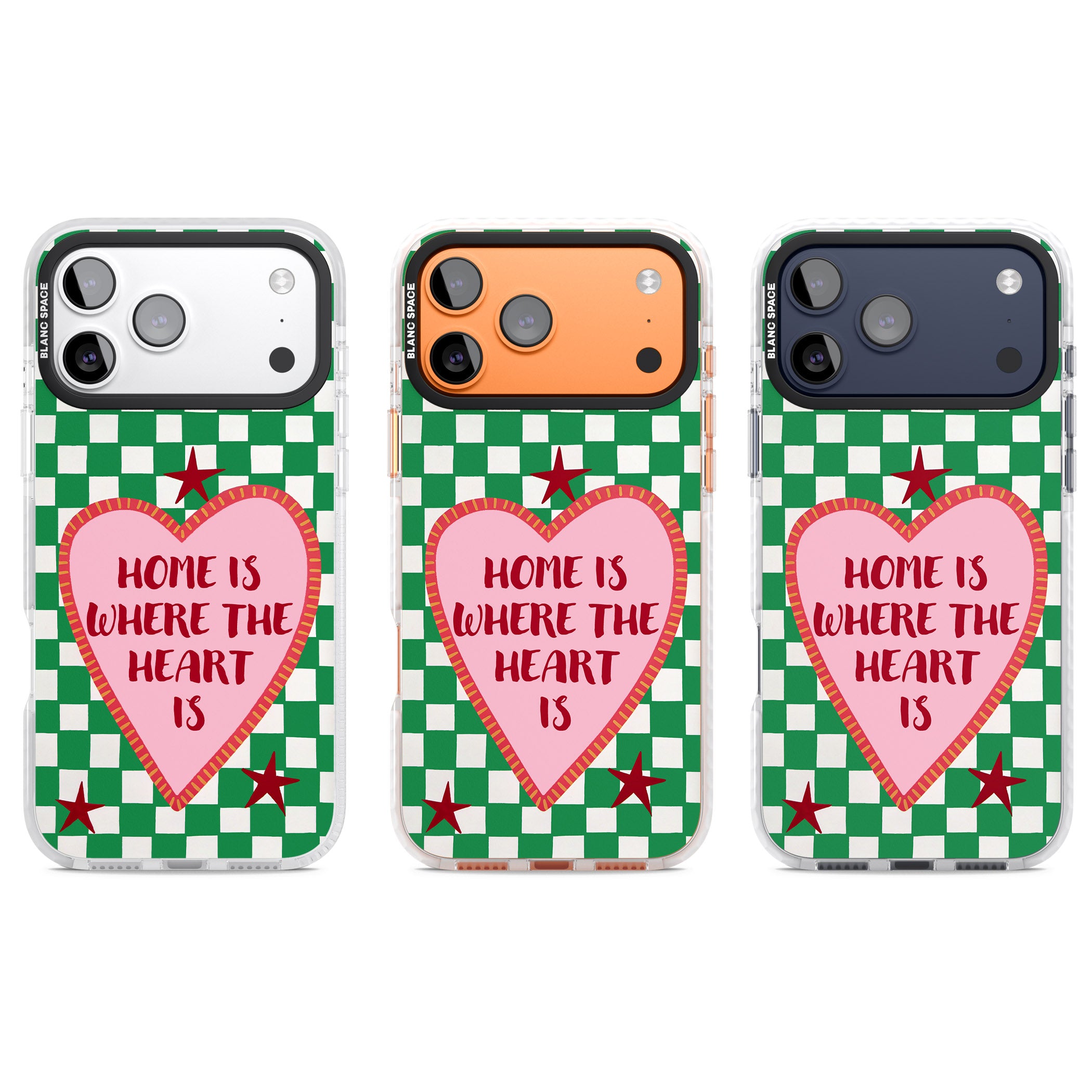 Home Is Where The Heart Is iPhone 17 Pro Impact Pro Clear Phone Case APT Impact Protection