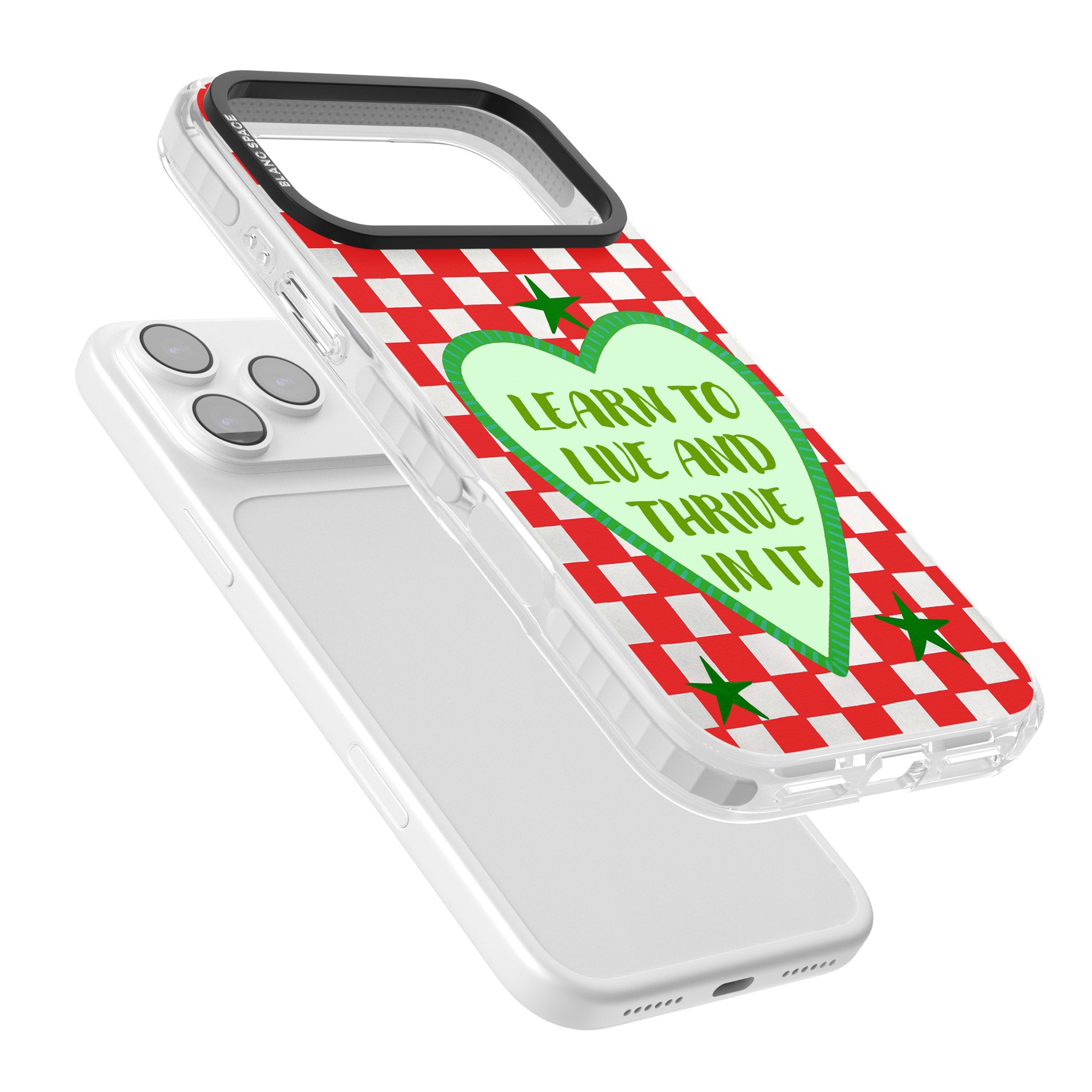 Learn To Live iPhone 17 Pro Impact Pro Clear Phone Case Colours