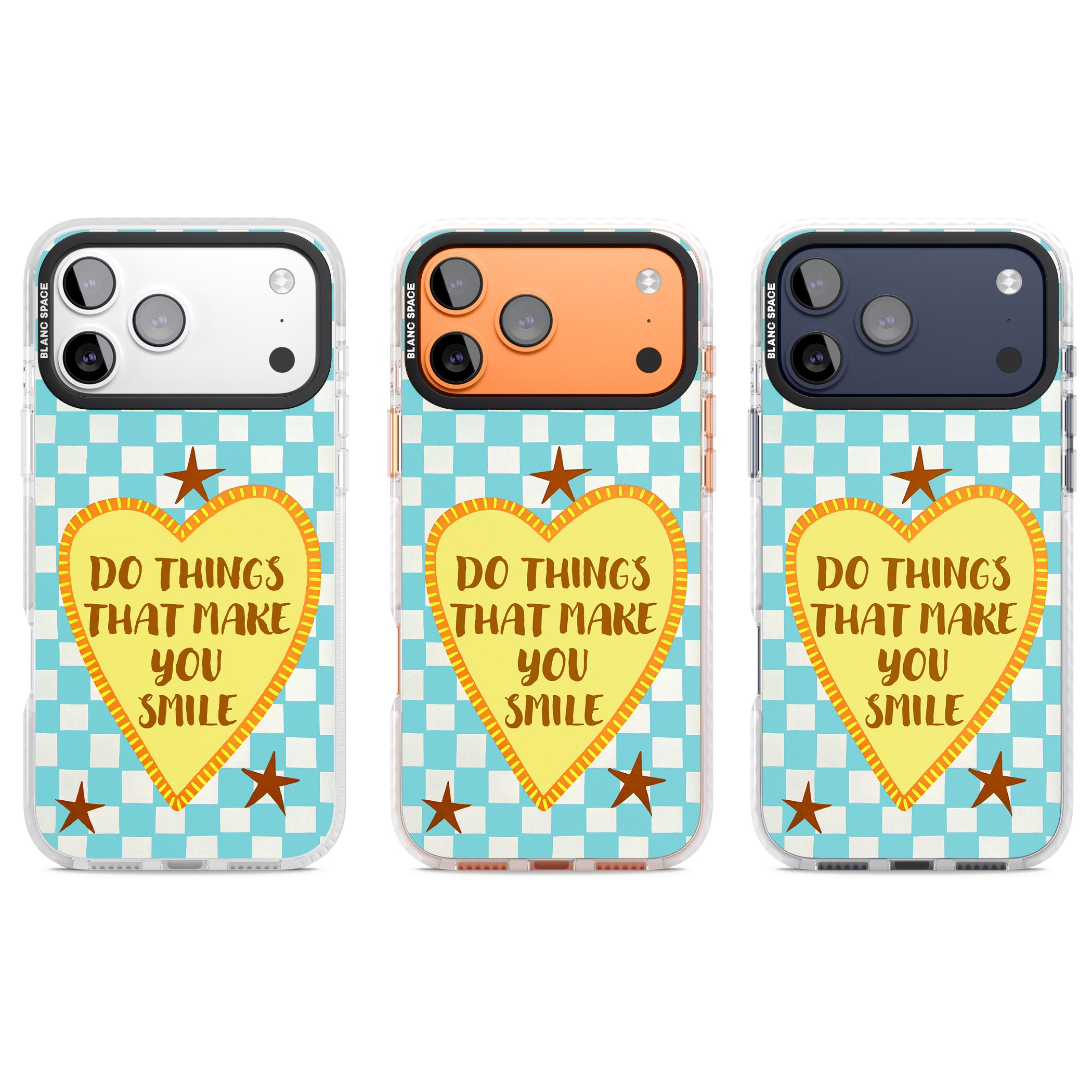 Do Things That Make You Smile iPhone 17 Pro Impact Pro Clear Phone Case APT Impact Protection