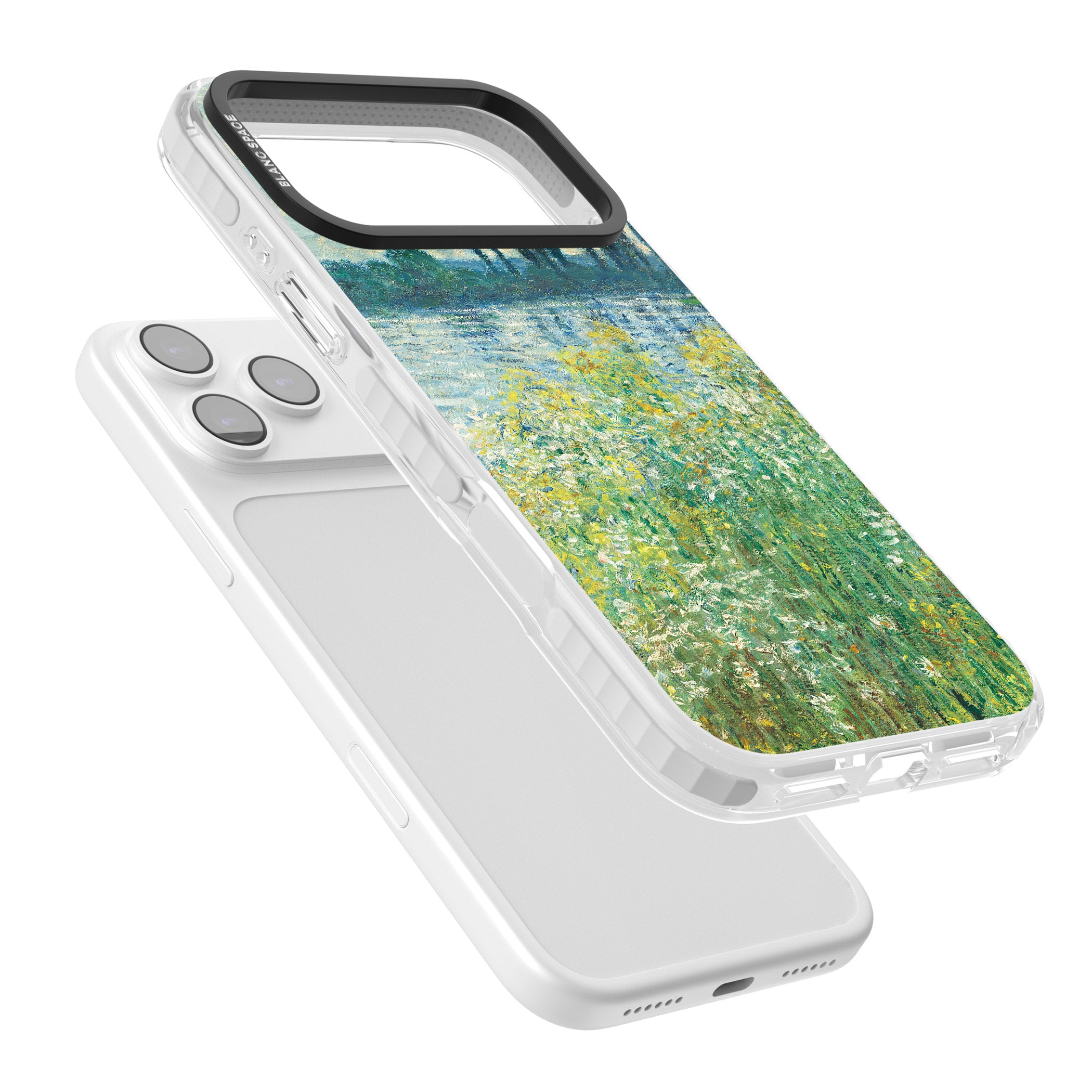 Banks Of The Seine By Claude Monet iPhone 17 Pro Impact Pro Clear Phone Case Colours