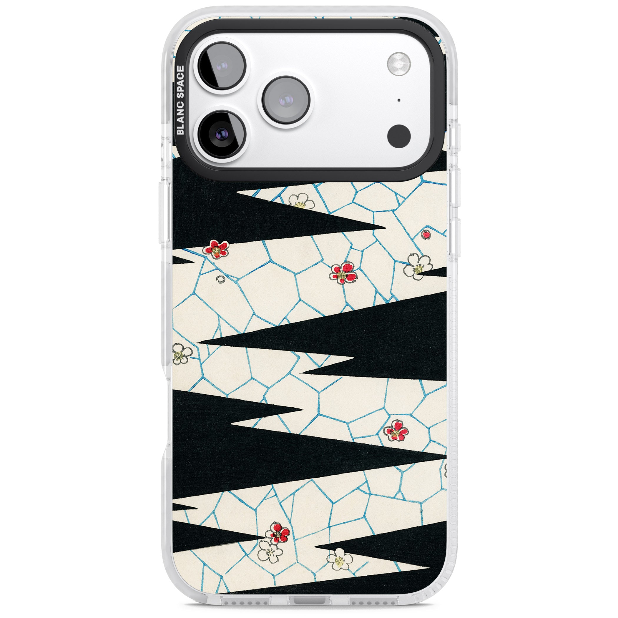 Japanese Flowers By Bijutsu Sekai iPhone 17 Pro Impact Pro Clear Phone Case