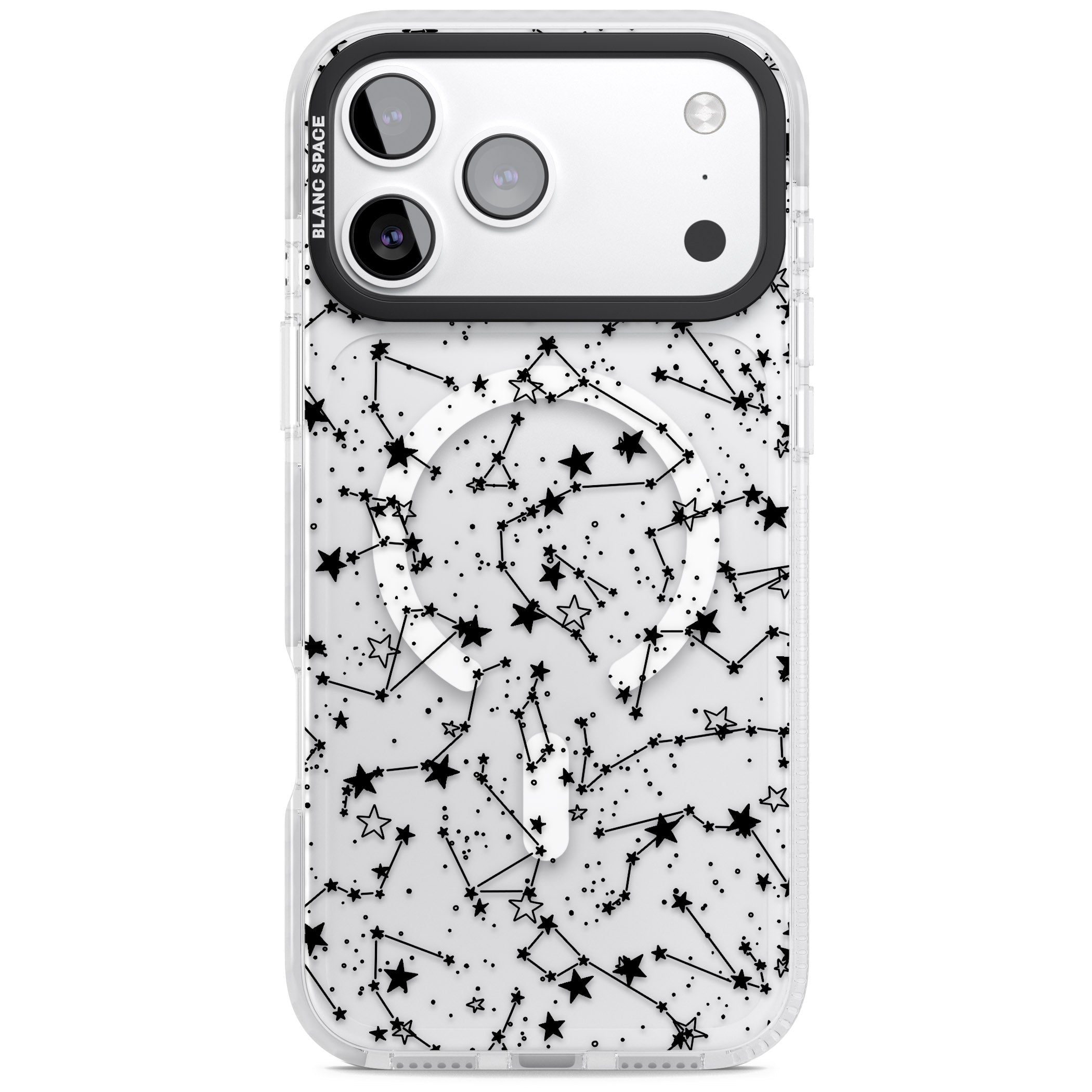 Midnight Constellations iPhone 17 Pro Impact Pro Clear Phone Case