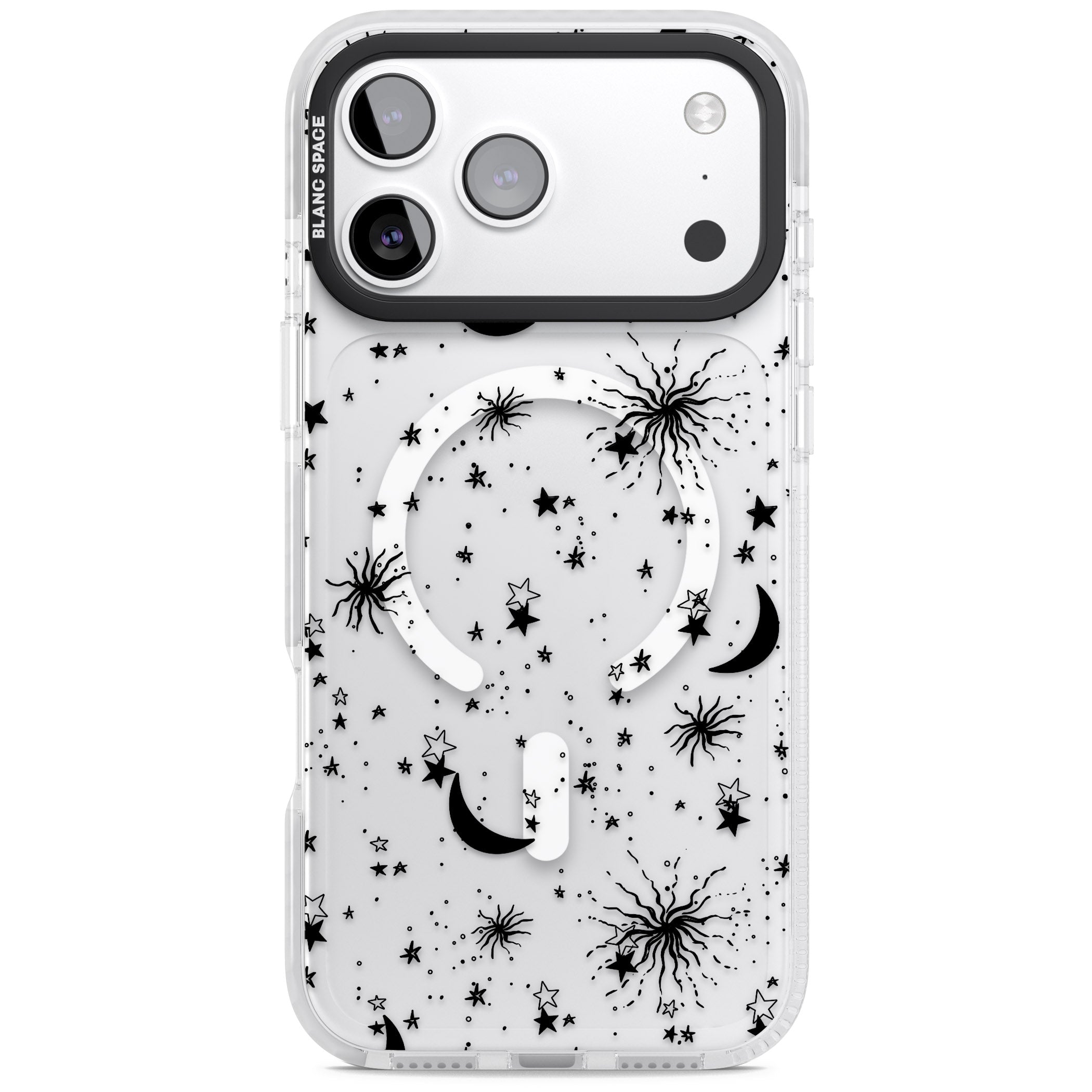 Celestial Night iPhone 17 Pro Impact Pro Clear Phone Case