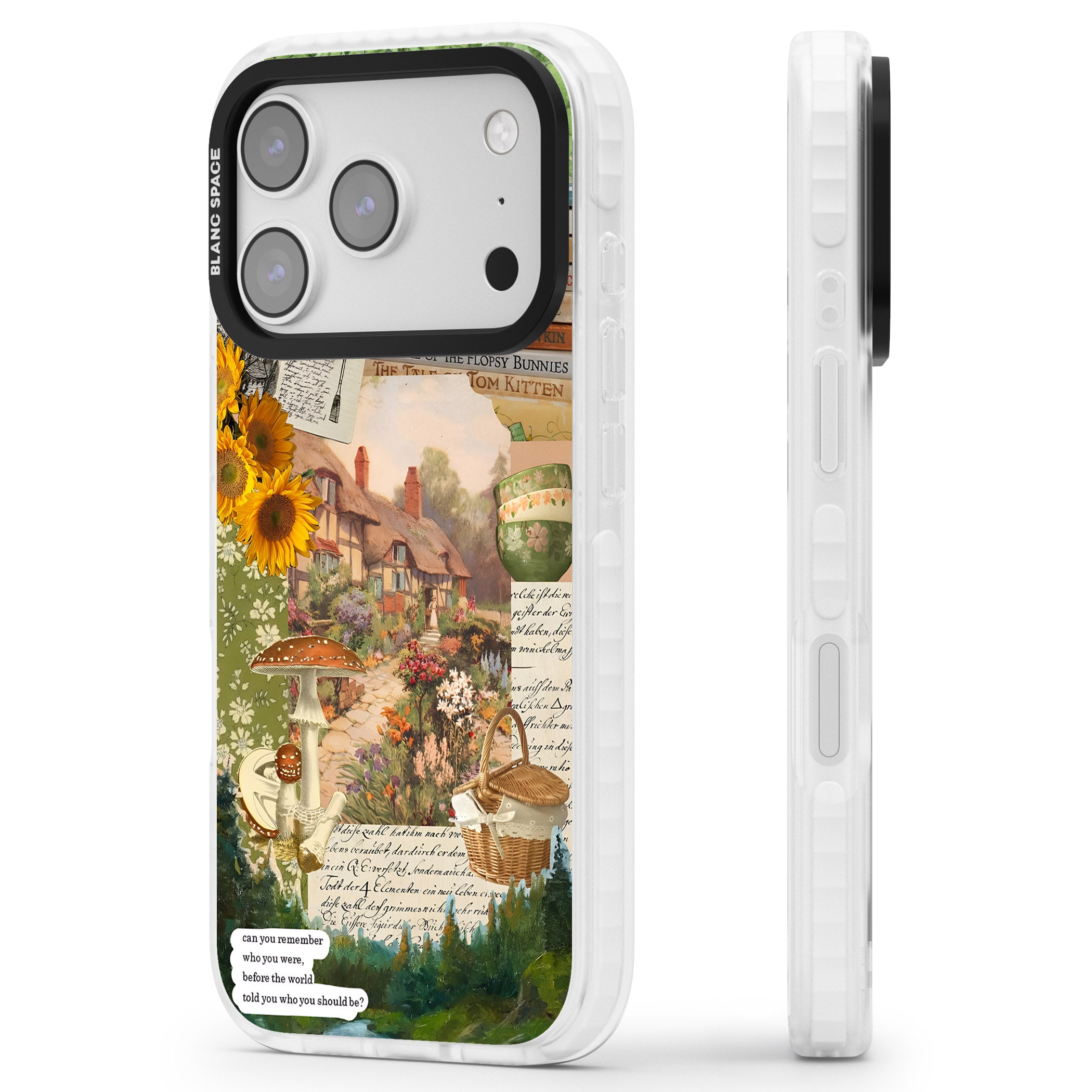 Bookworm iPhone 17 Pro Impact Pro Clear Phone Case Side Profile