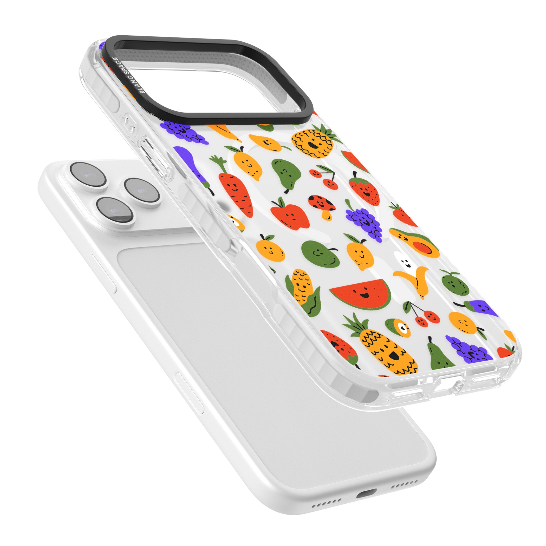 Playful Fruit Kawaii iPhone 17 Pro Impact Pro Clear Phone Case Colours