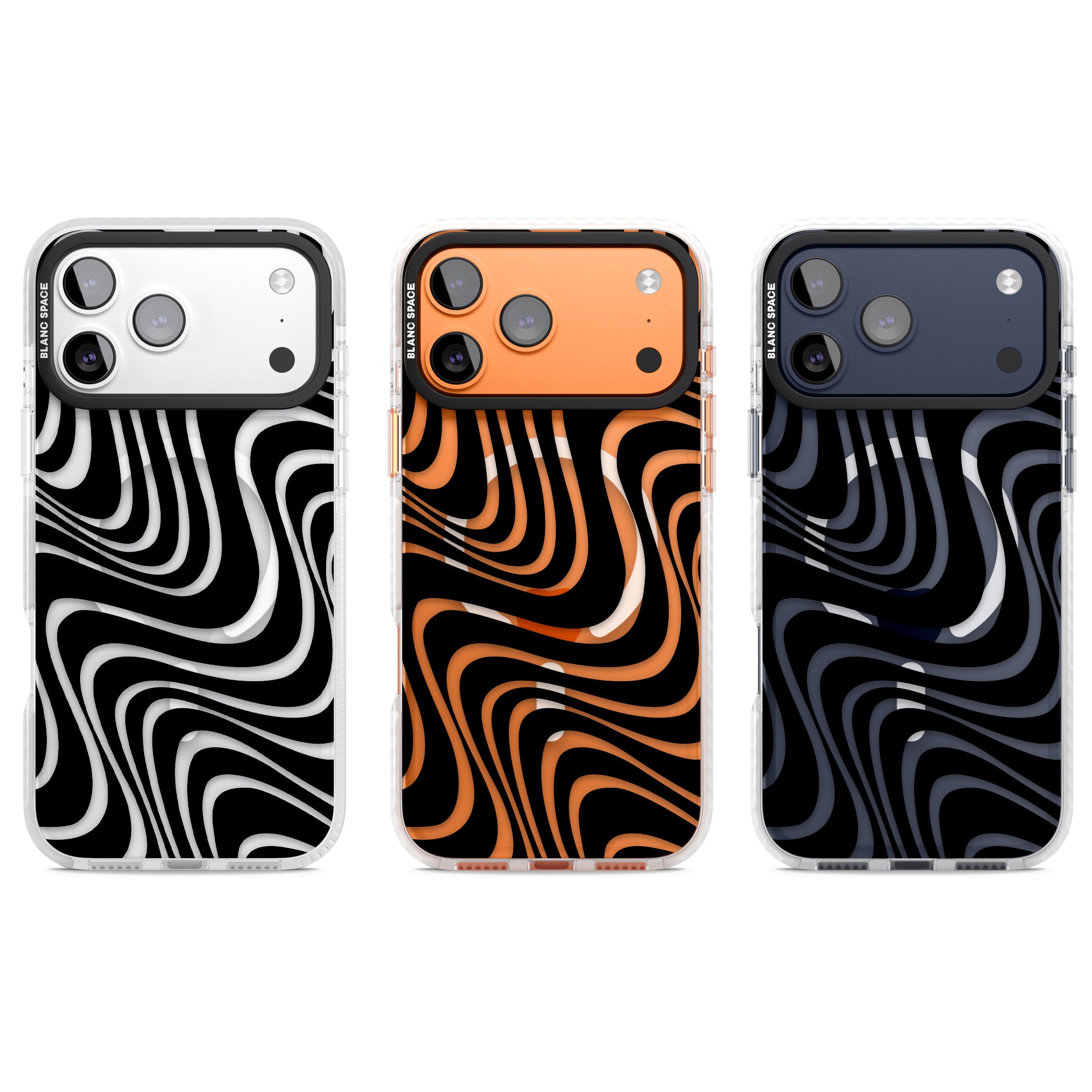 Abstract Waves iPhone 17 Pro Impact Pro Clear Phone Case APT Impact Protection