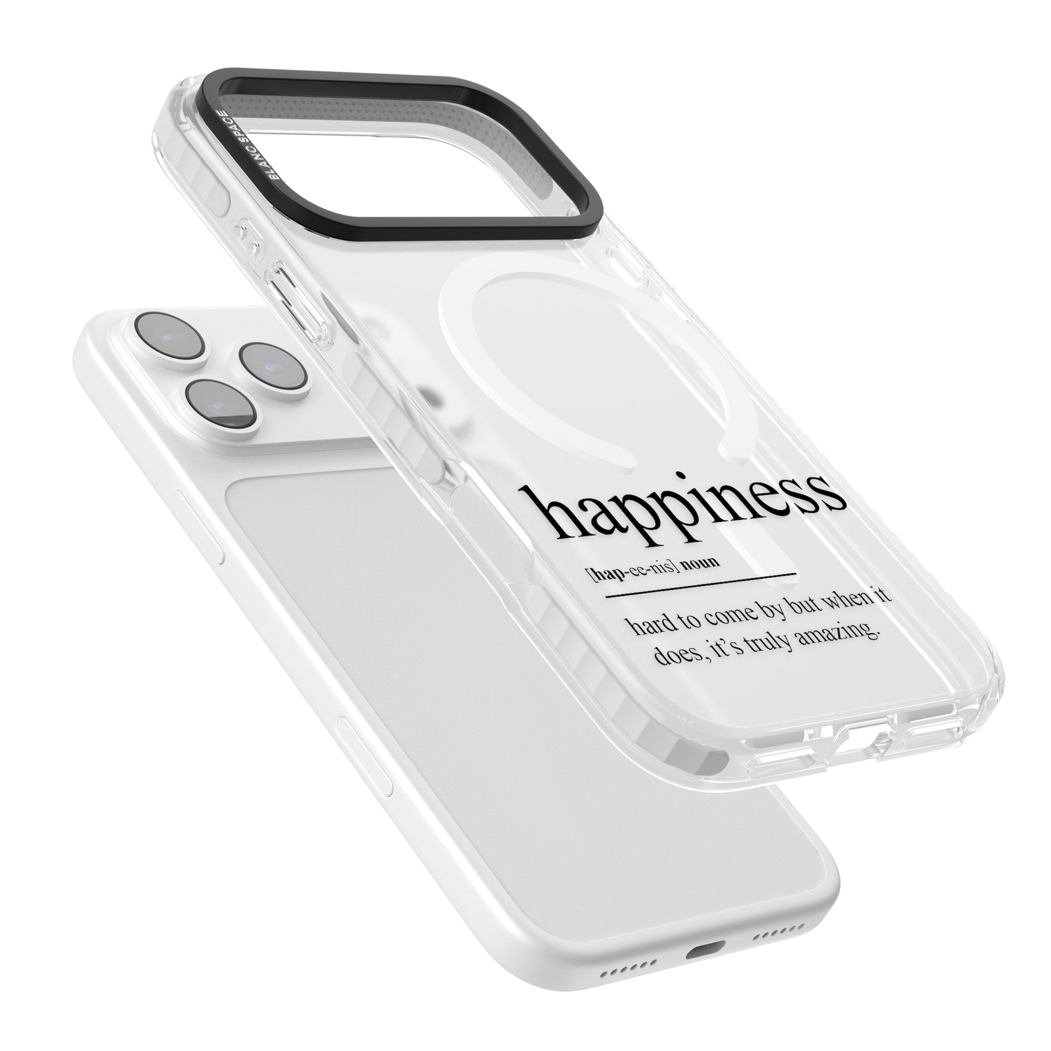 Happiness iPhone 17 Pro Impact Pro Clear Phone Case Colours