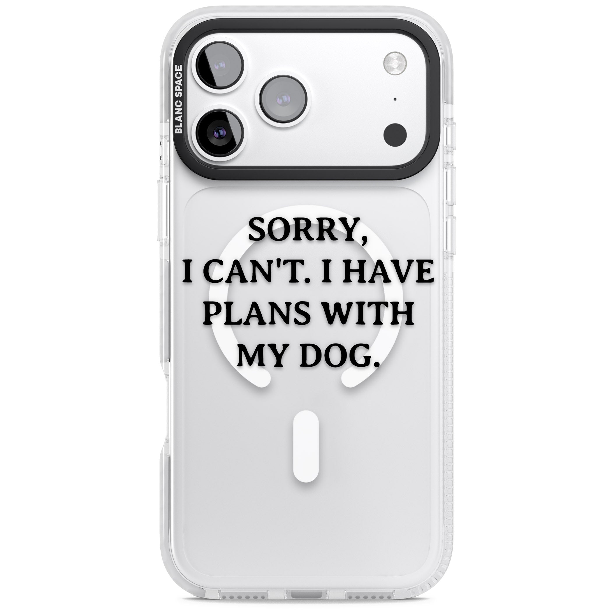 I Have Plans With My Dog iPhone 17 Pro Impact Pro Clear Phone Case