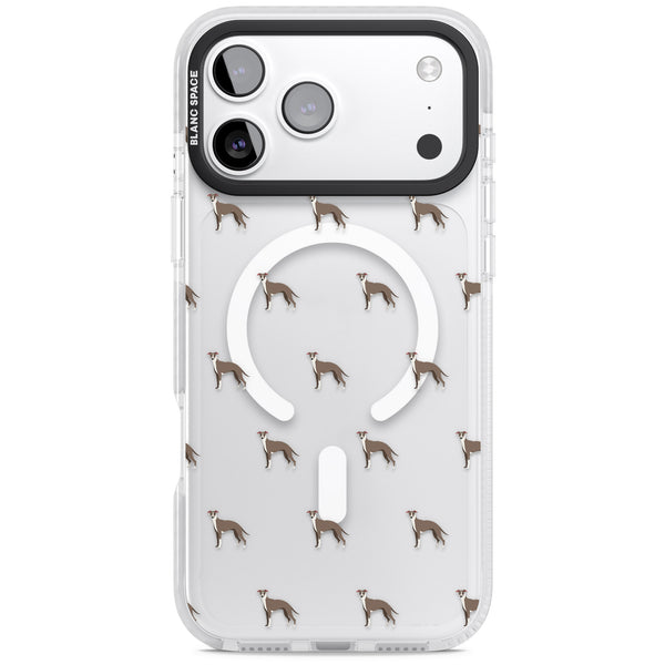 Whippet Dog Pattern Clear
