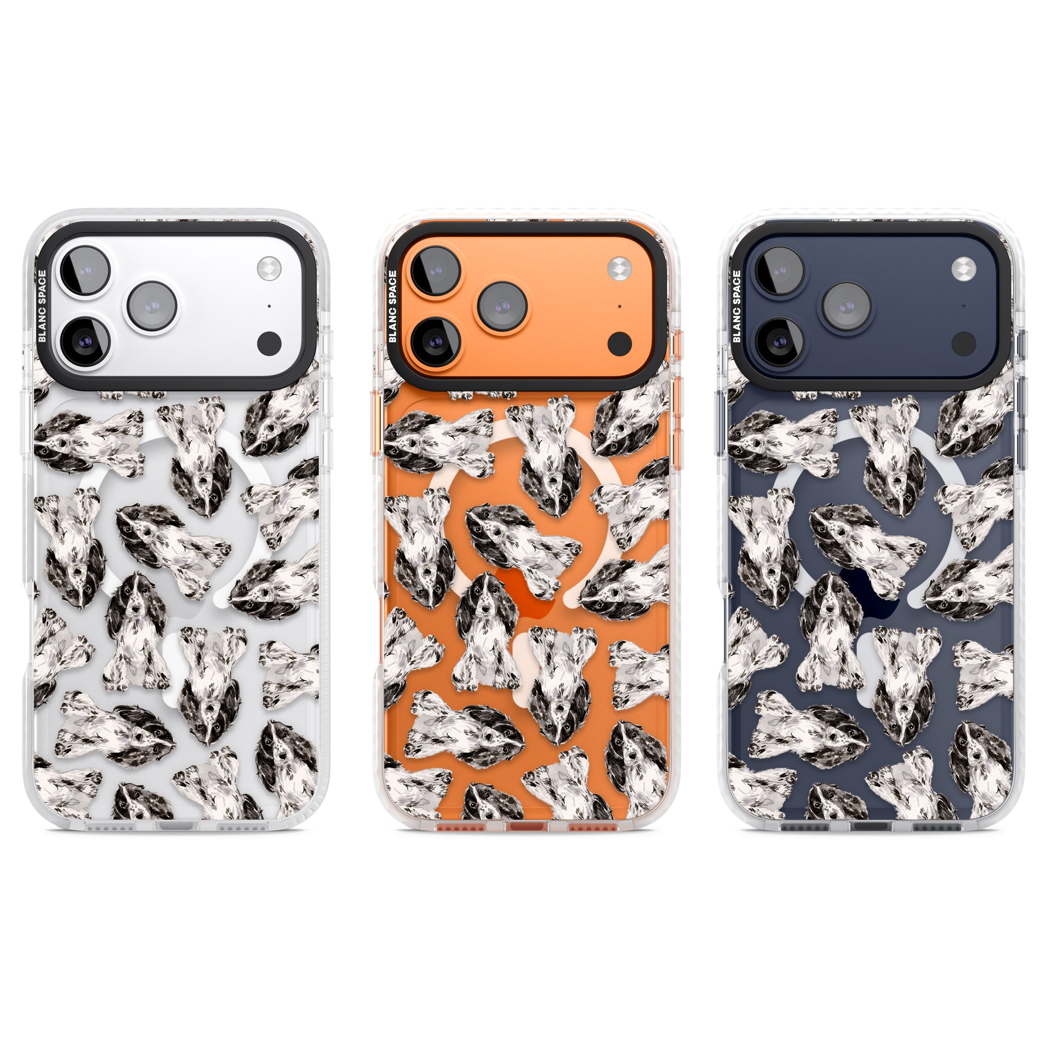 Cocker Spaniel Watercolor Elegance iPhone 17 Pro Impact Pro Clear Phone Case APT Impact Protection