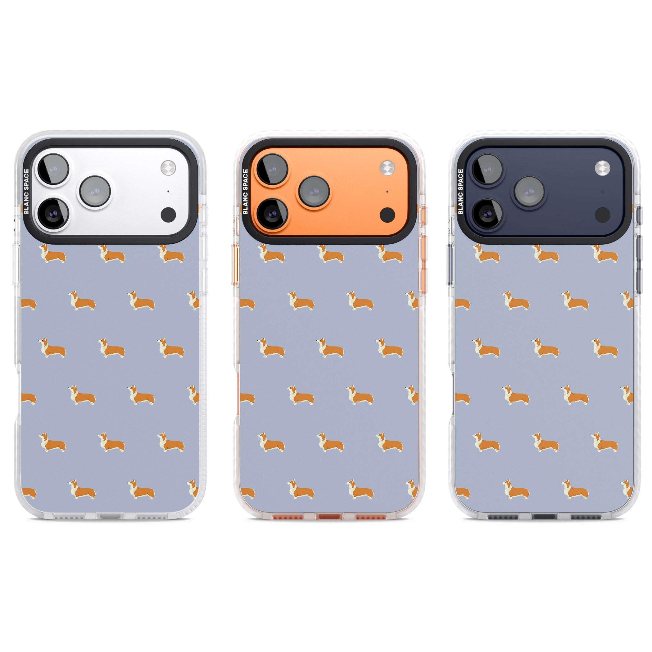 Corgi Pattern iPhone 17 Pro Impact Pro Clear Phone Case APT Impact Protection