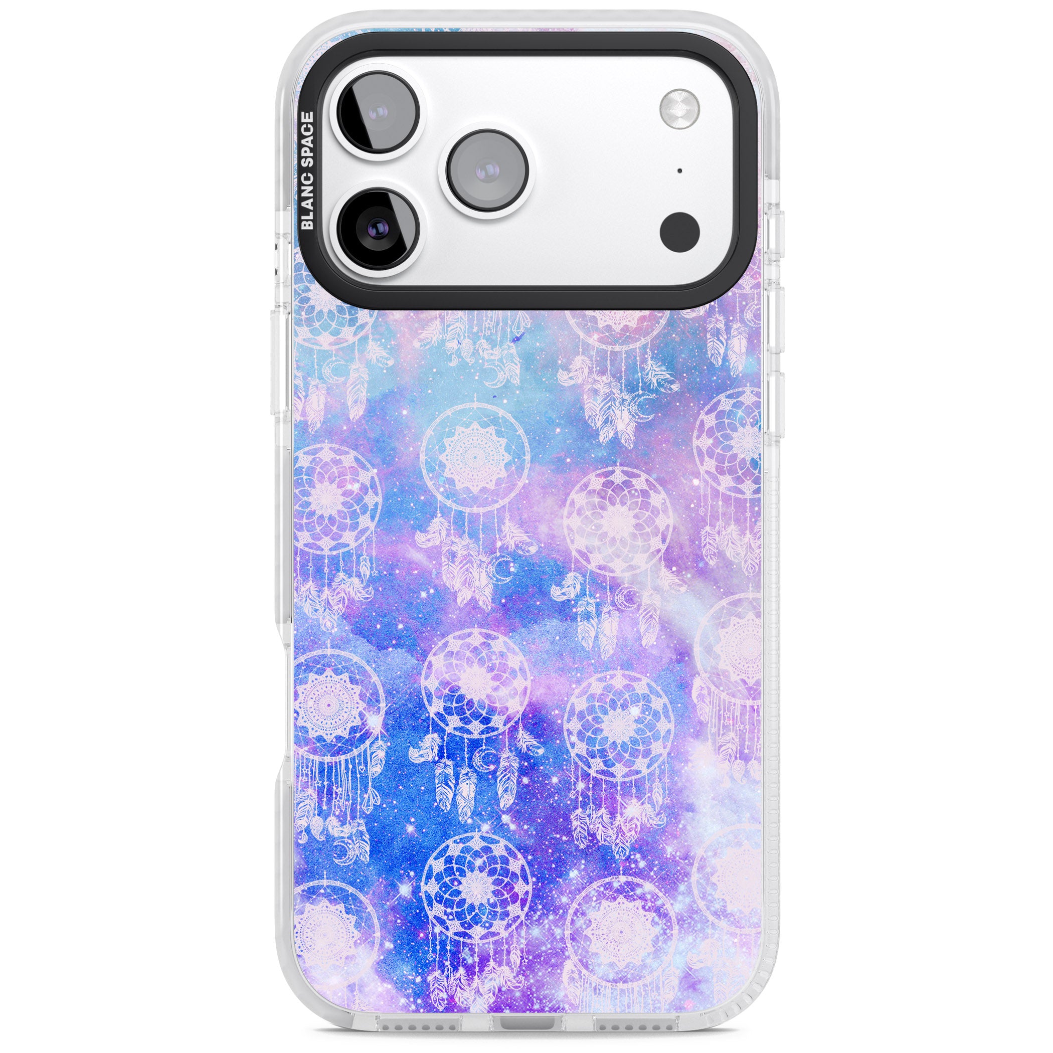 Dreamcatcher Galaxy Tie Dye iPhone 17 Pro Impact Pro Clear Phone Case